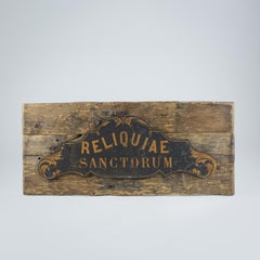 19th Century Reliquiae Sanctorum Sign