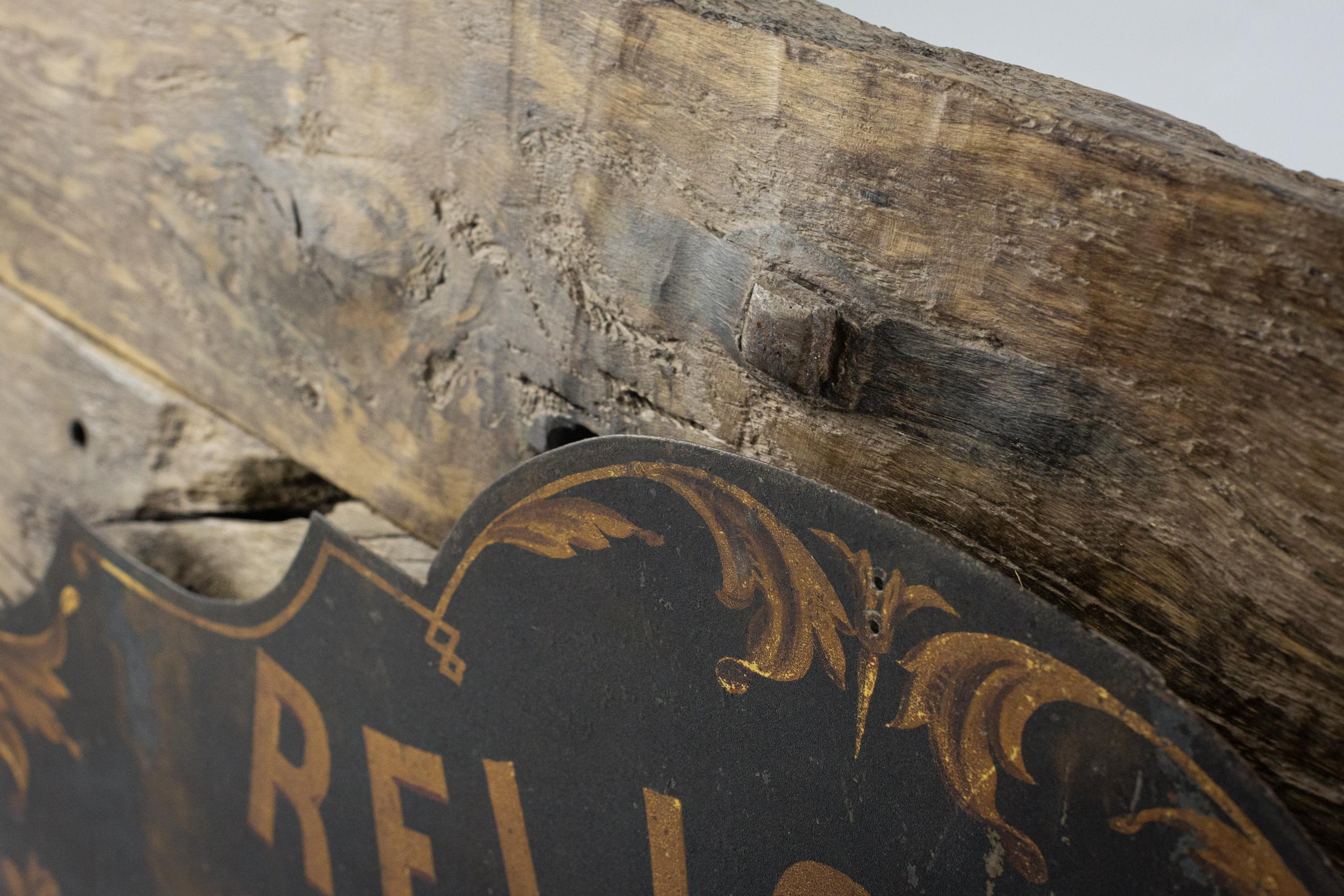Reliquiae Sanctorum-Schild aus dem 19. Jahrhundert im Angebot 1