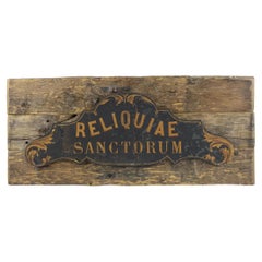 Insegna Reliquiae Sanctorum del XIX secolo