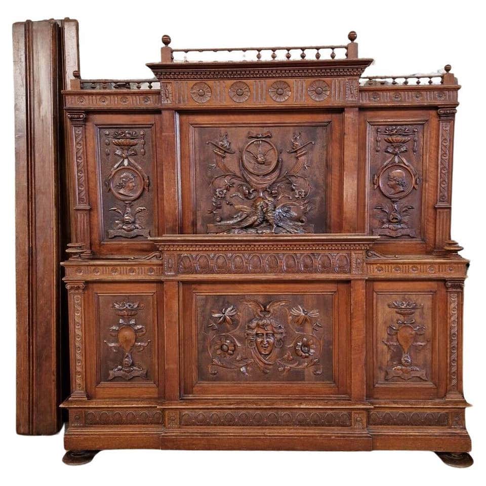 Antique Italian Renaissance Bedroom Set 5 Pieces For Sale at 1stDibs