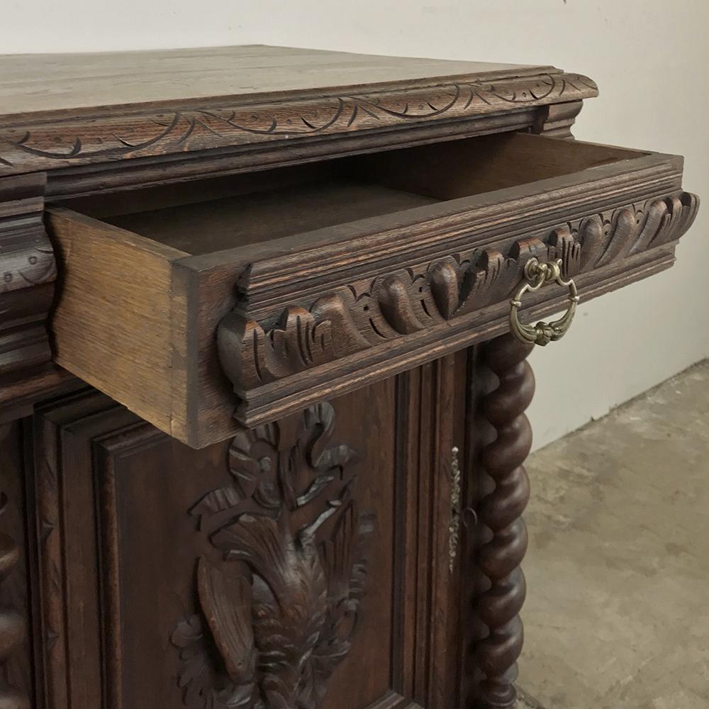 Hand-Carved 19th Century Renaissance Confiturier, Cabinet