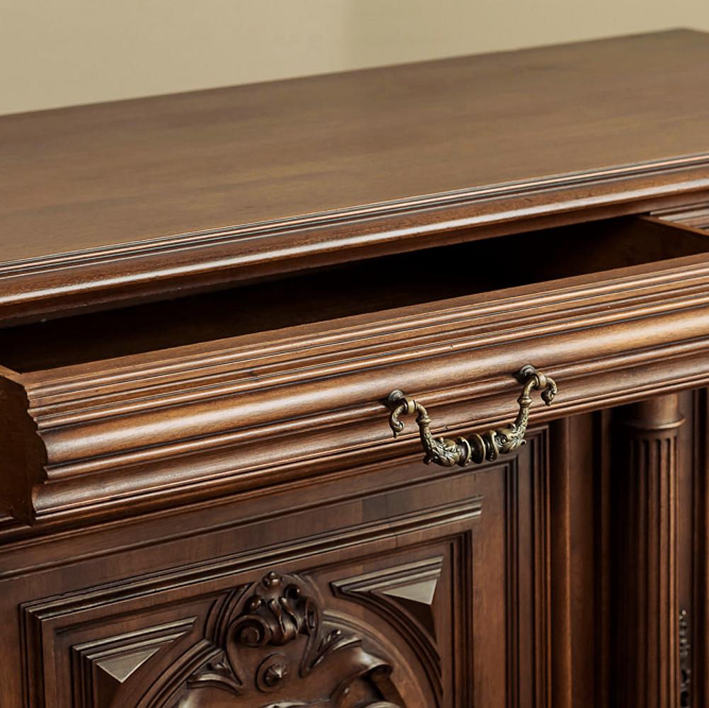 19th Century Renaissance Henri II French Walnut Buffet 2