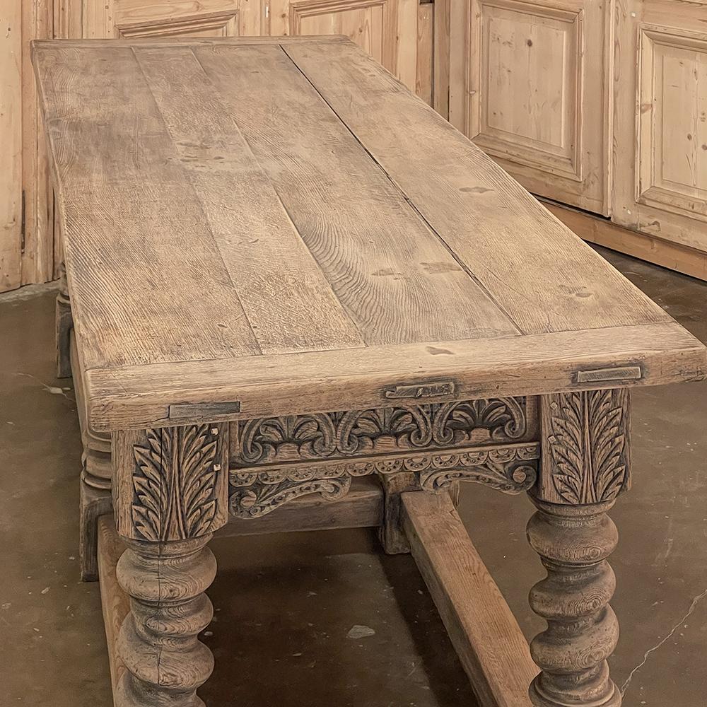 19th Century Renaissance Library ~ Conference Table For Sale 11
