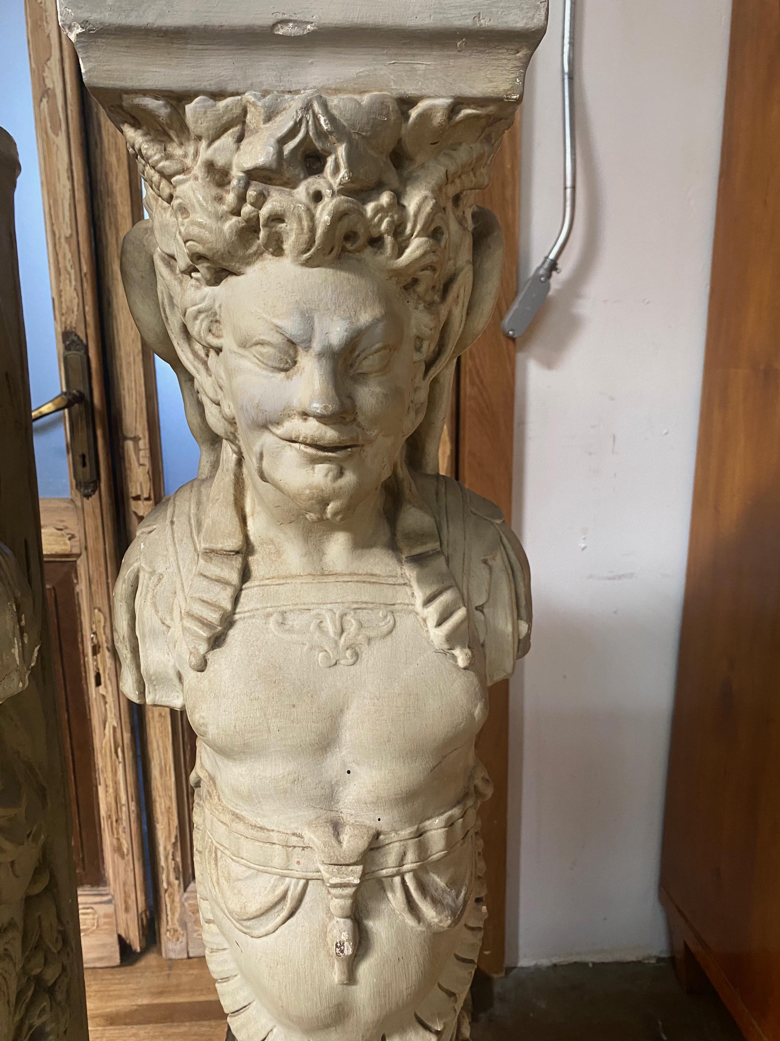 Introducing a pair of exceptional 19th century plaster fireguards, inspired by the elegant and ornate style of the Renaissance period. These fireguards are a true testament to the sophistication and craftsmanship of the era, carefully crafted by