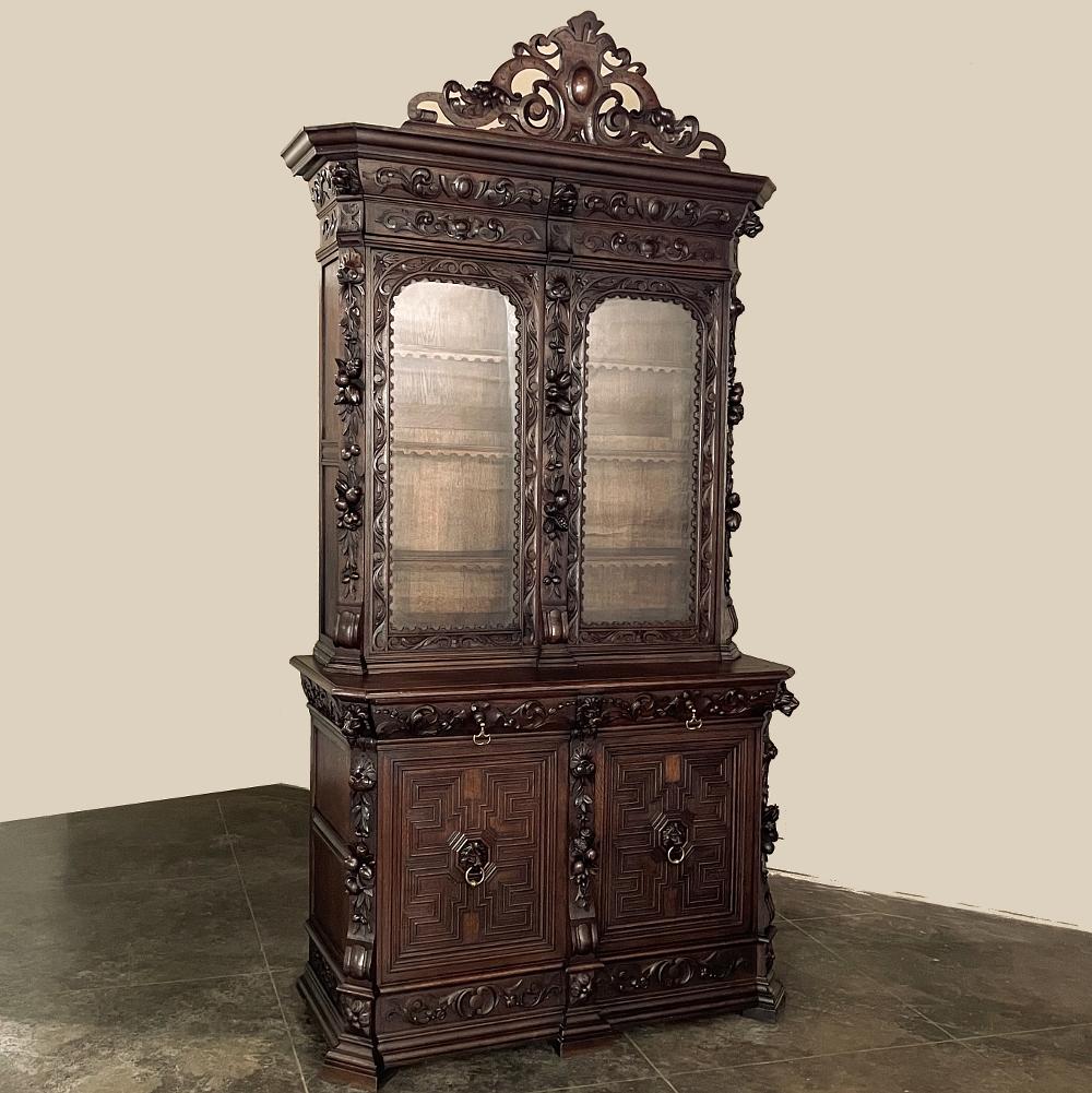 Belgian 19th Century Renaissance Revival Bookcase For Sale