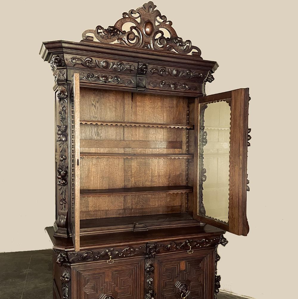 19th Century Renaissance Revival Bookcase For Sale 1