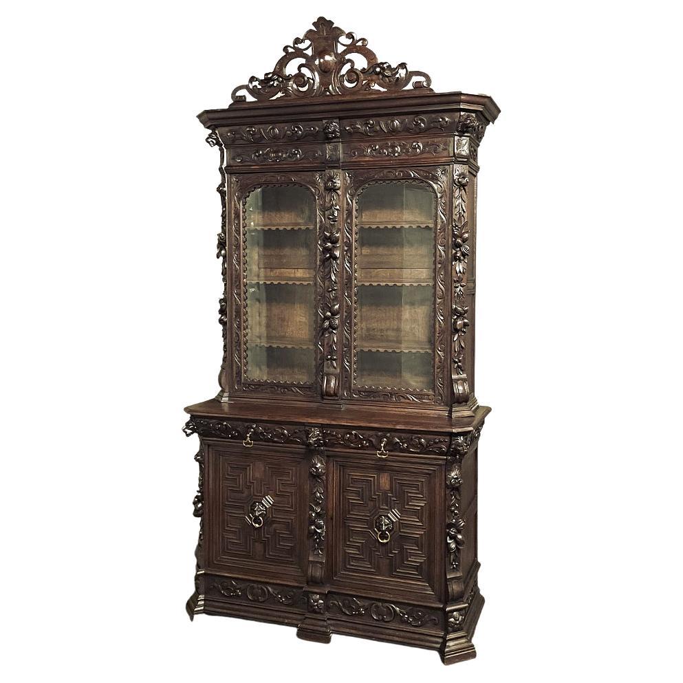 19th Century Renaissance Revival Bookcase For Sale