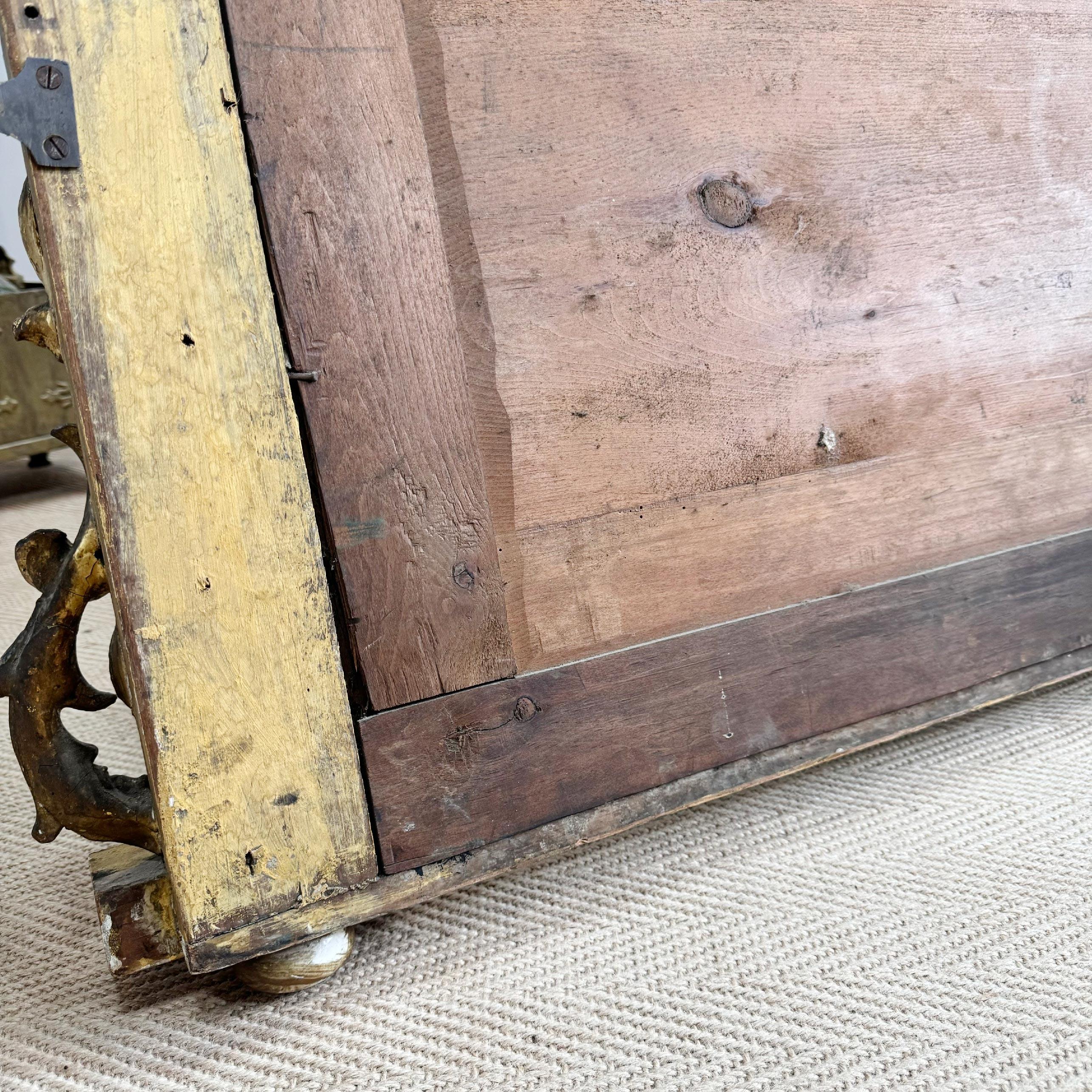 Miroir à trumeau en bois doré du XIXe siècle, Renaissance Revive en vente 5