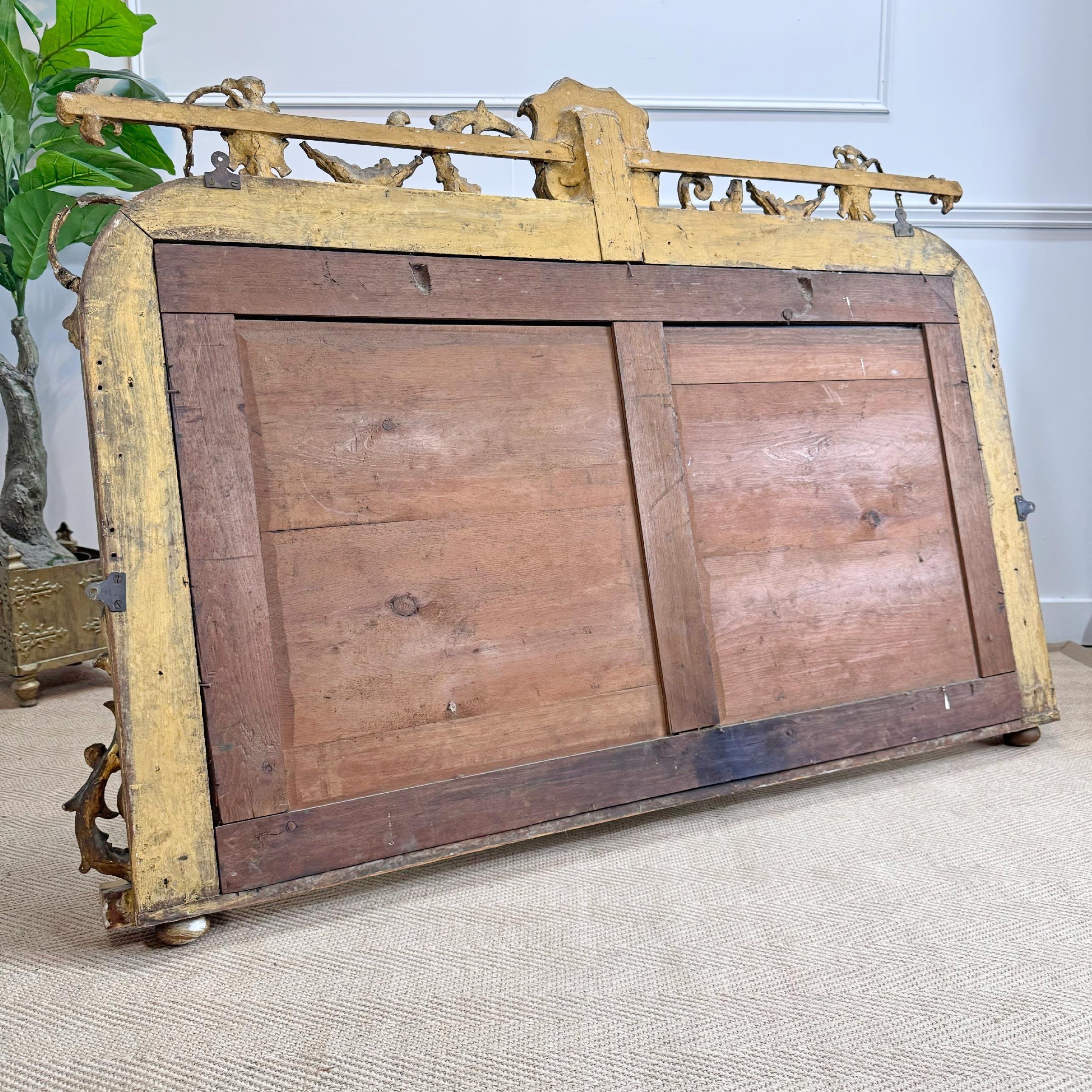 Miroir à trumeau en bois doré du XIXe siècle, Renaissance Revive en vente 6