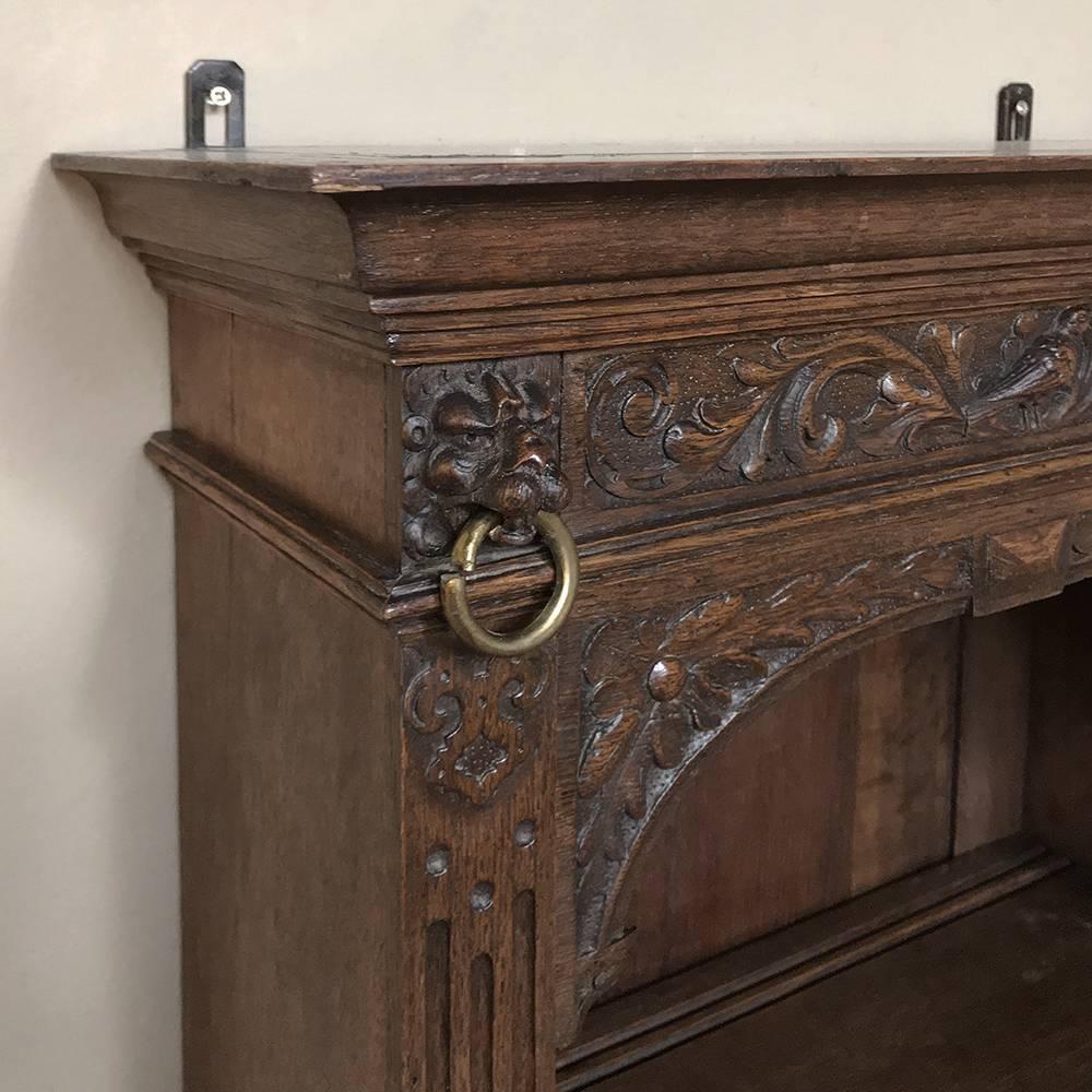 19th Century Renaissance Revival Hand-Carved Dutch Wall Shelf 3