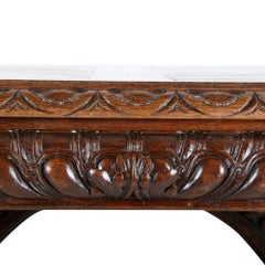 19th Century Renaissance Revival Library Table