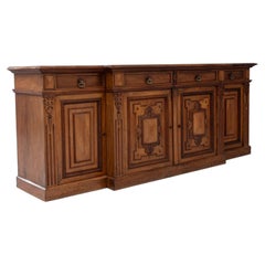 19th Century Renaissance Revival Wooden Buffet in Original Patina
