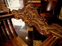 19th Century Renaissance Savonarola Folder Chairs in Carved Walnut