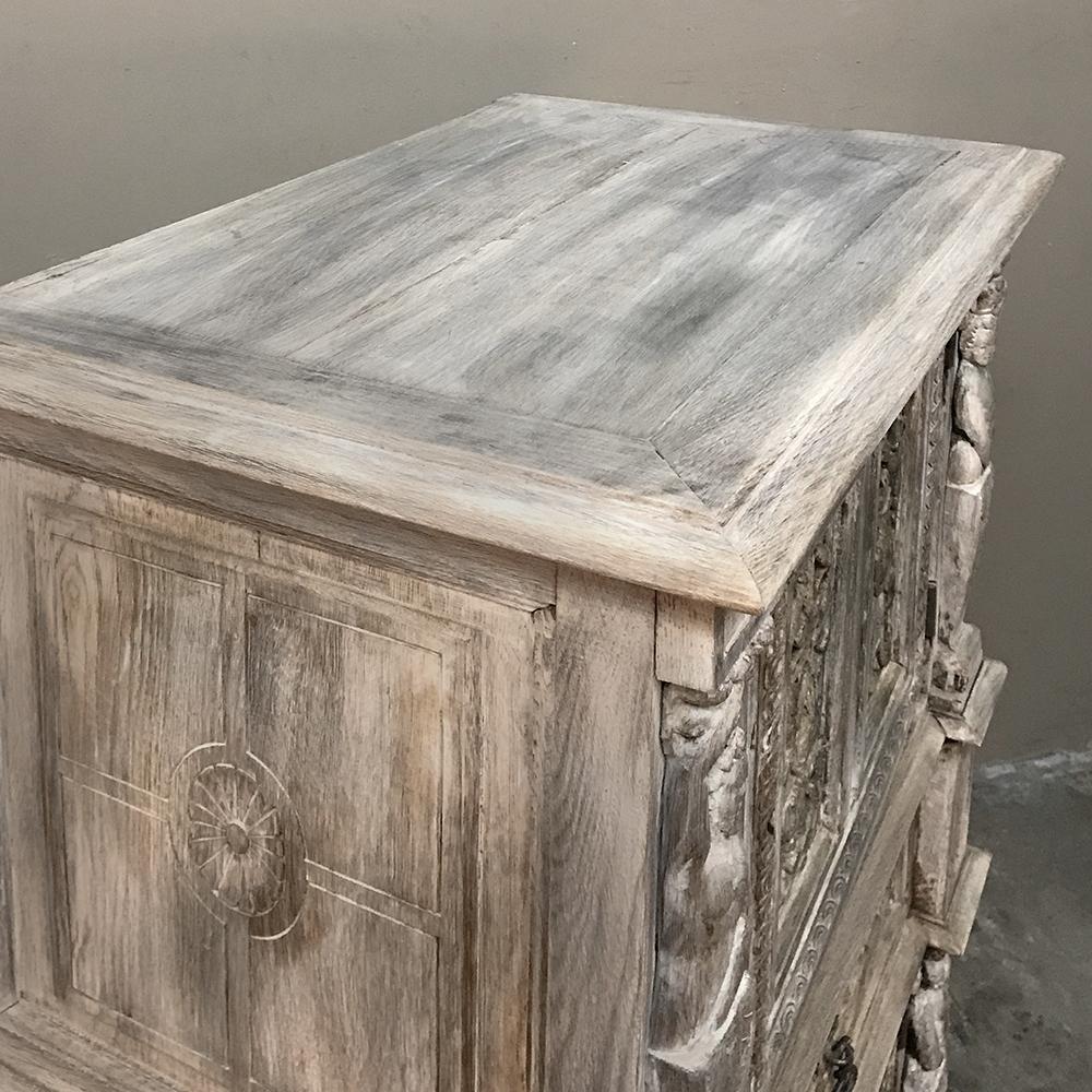 19th Century Renaissance Stripped Oak Cabinet 6