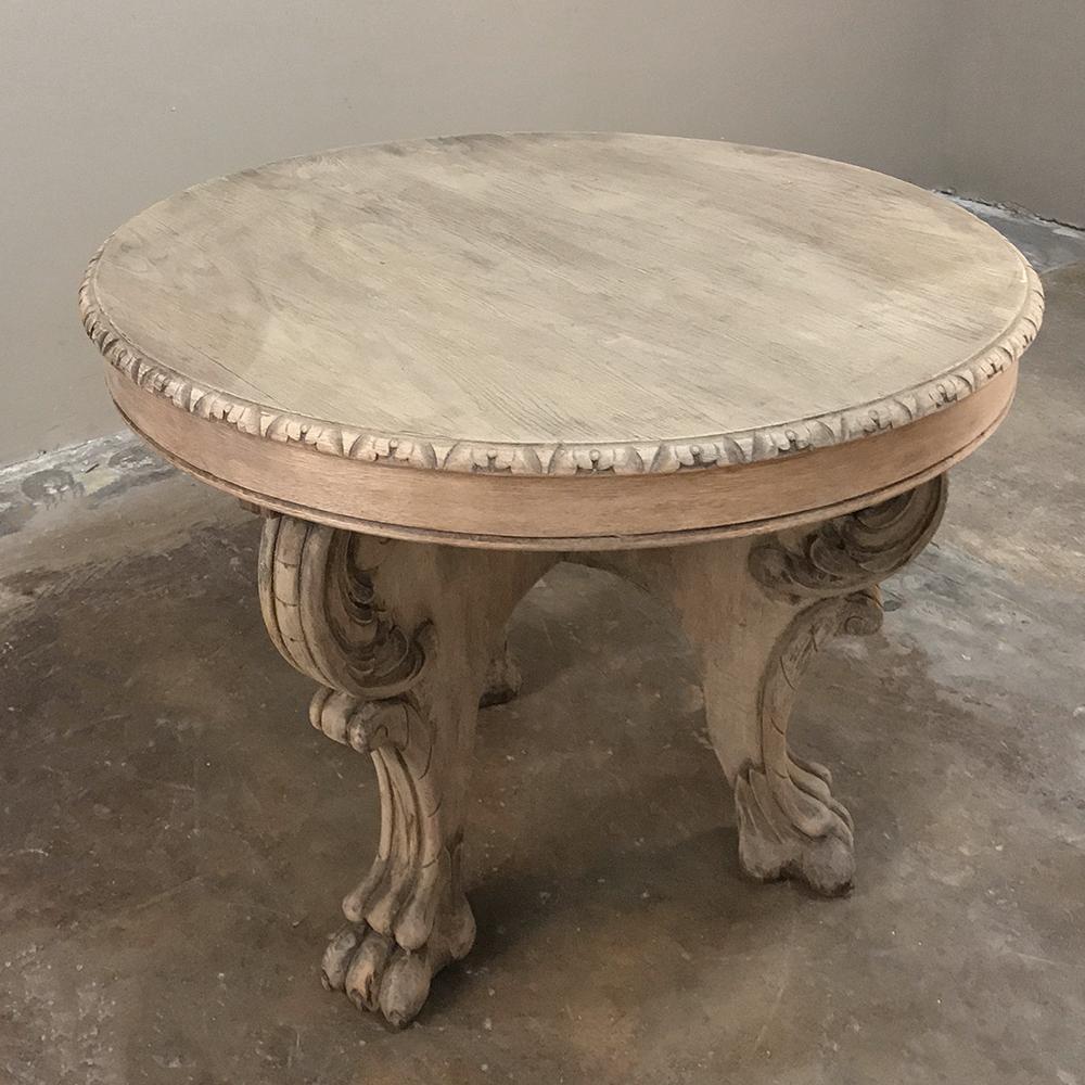 19th Century Renaissance Stripped Oak Center Table 3