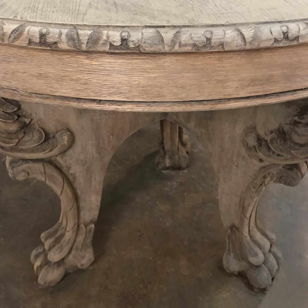 19th Century Renaissance Stripped Oak Center Table 2