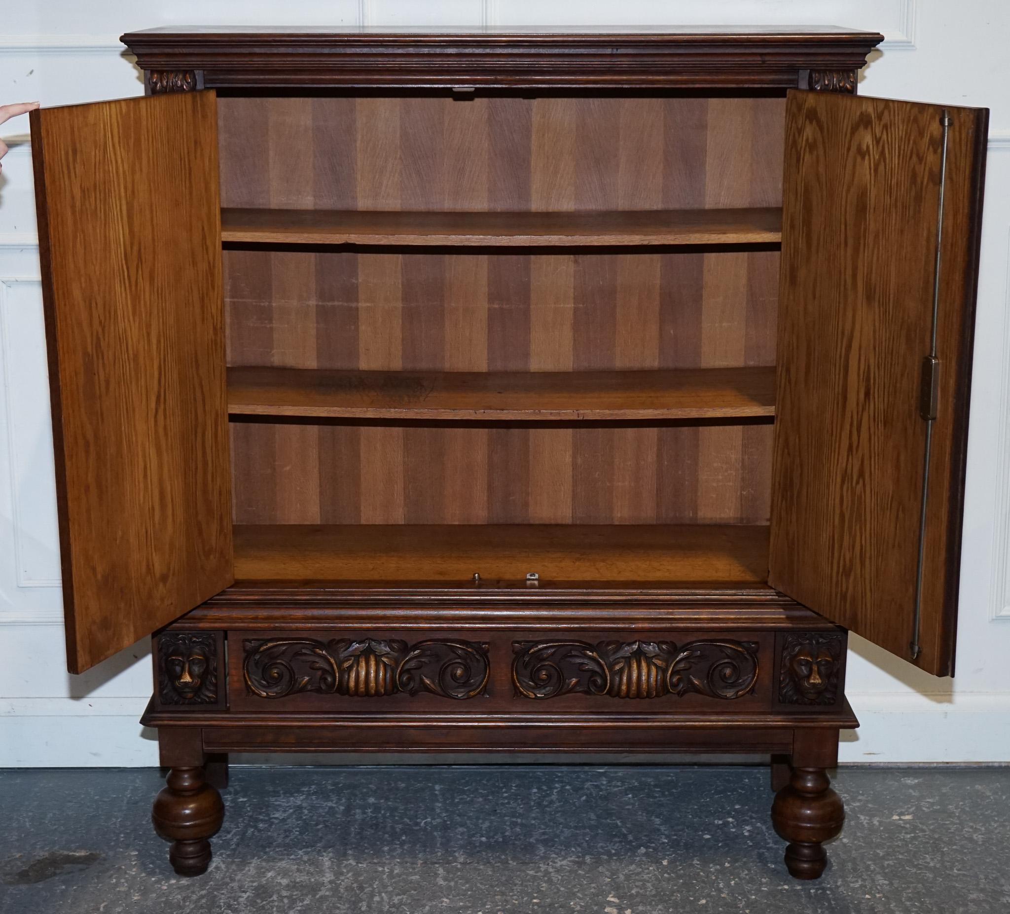 CABINET IN NOCE FRANZATO IN STILE RINASCITA DEL 19° SECOLO CON SCATOLETTE in vendita 5