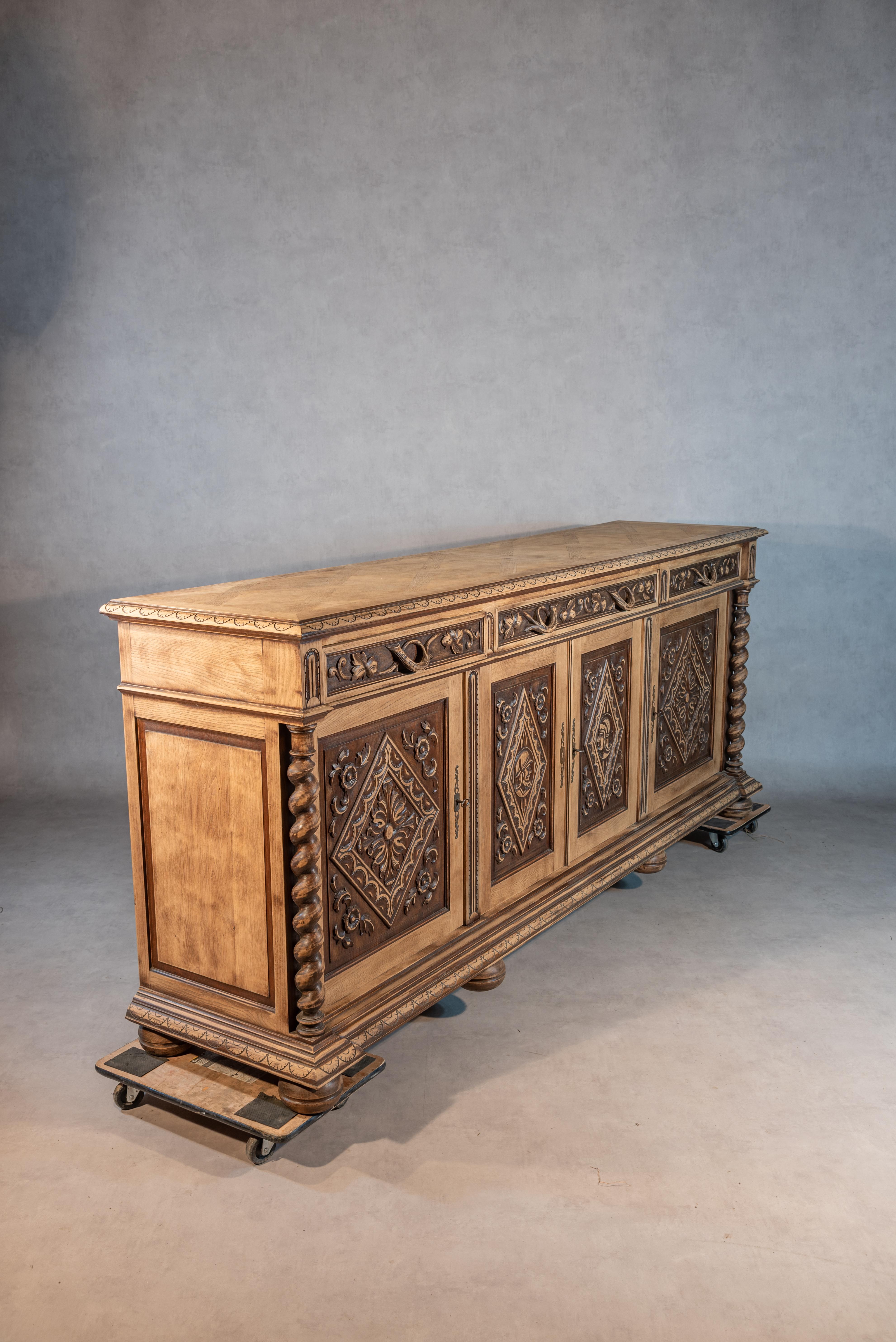 19th Century Renaissance Style French Sideboard For Sale 1