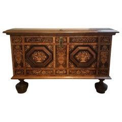 19th Century Renaissance Style Inlaid Cassone, 1861
