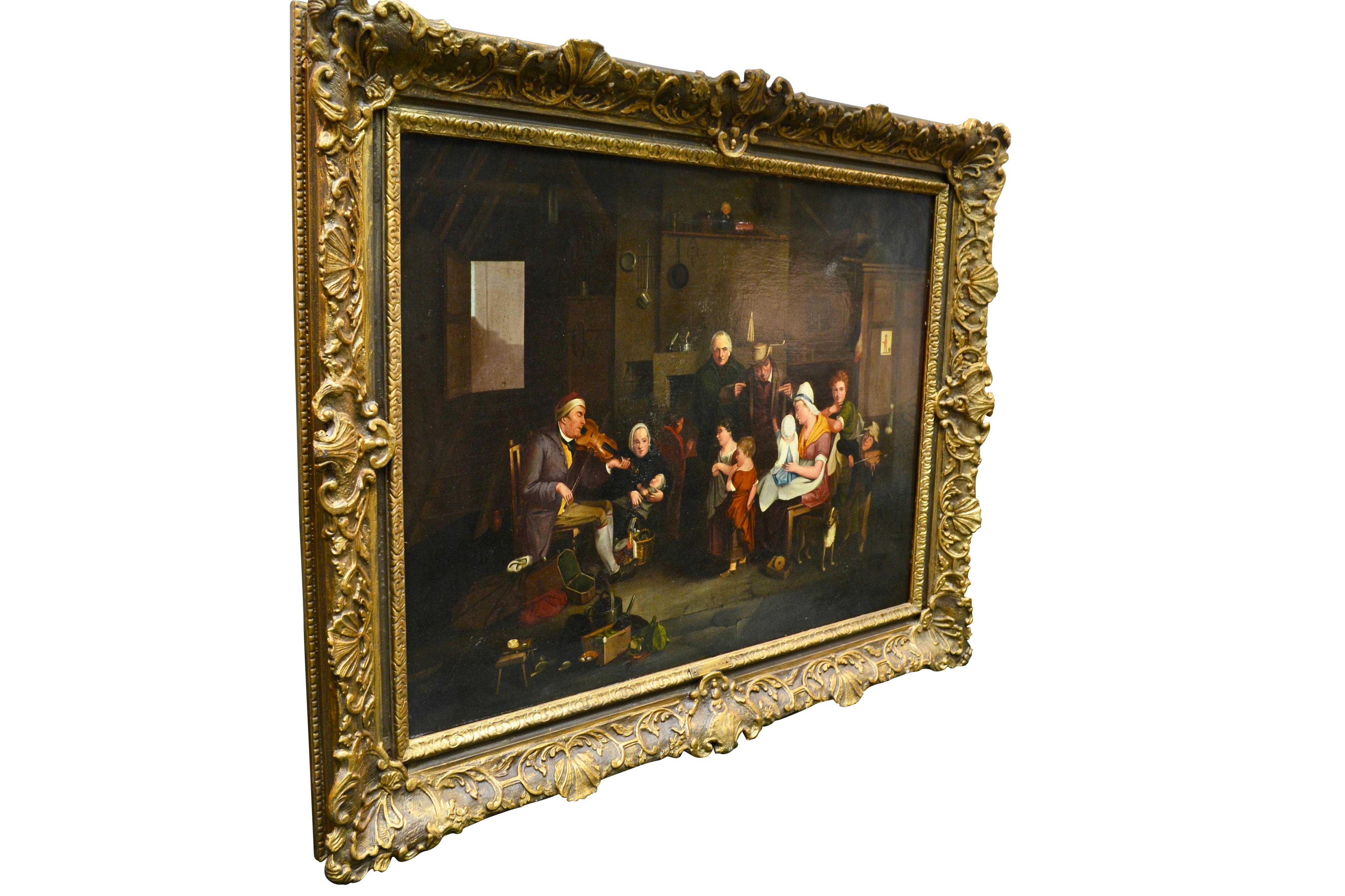 Georgien Rendition du 19e siècle du Blind Fiddler in the Tate de Sir David Wilkie en vente