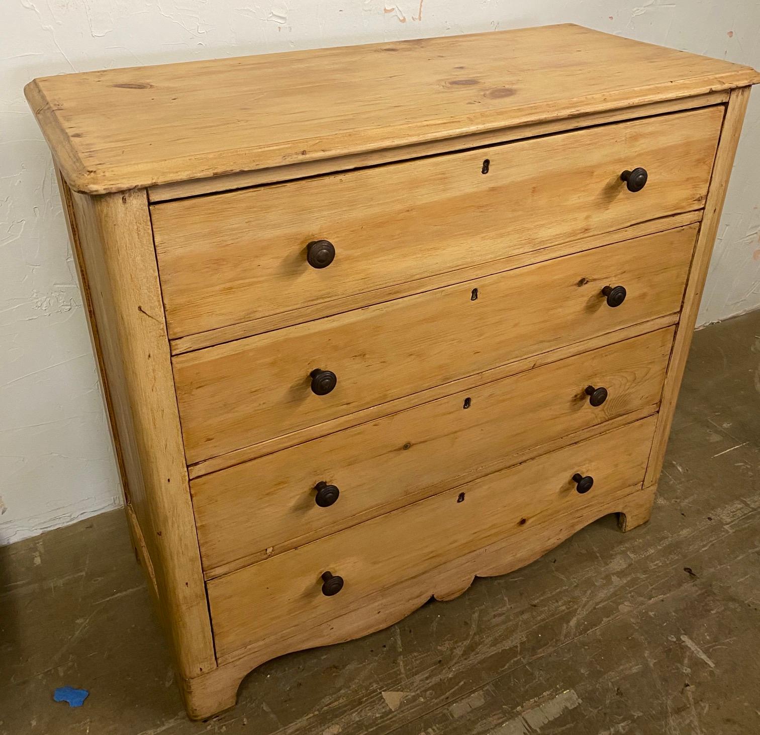 19th Century Regency Style Pine Chest of Drawers 4