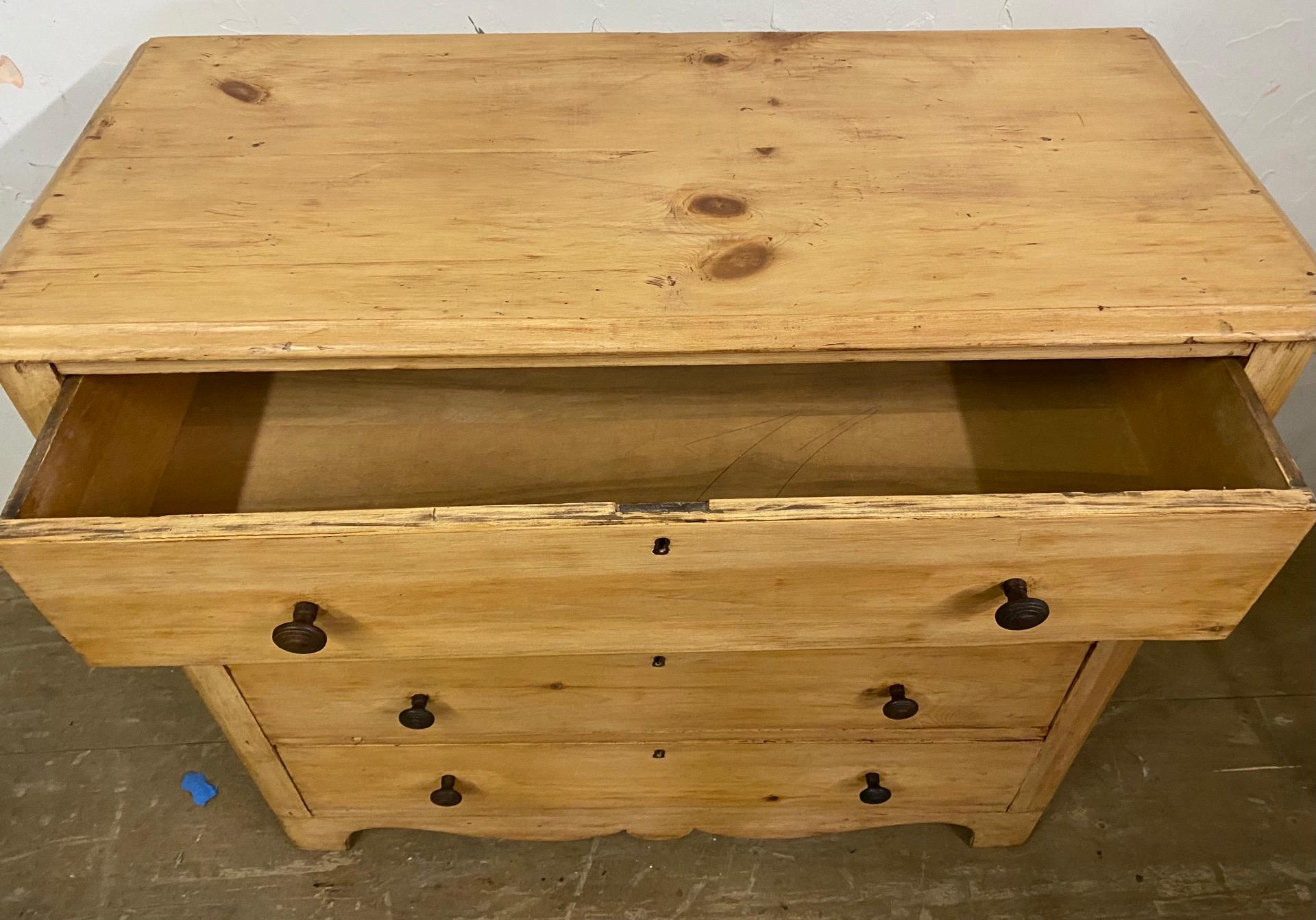 19th Century Regency Style Pine Chest of Drawers 1
