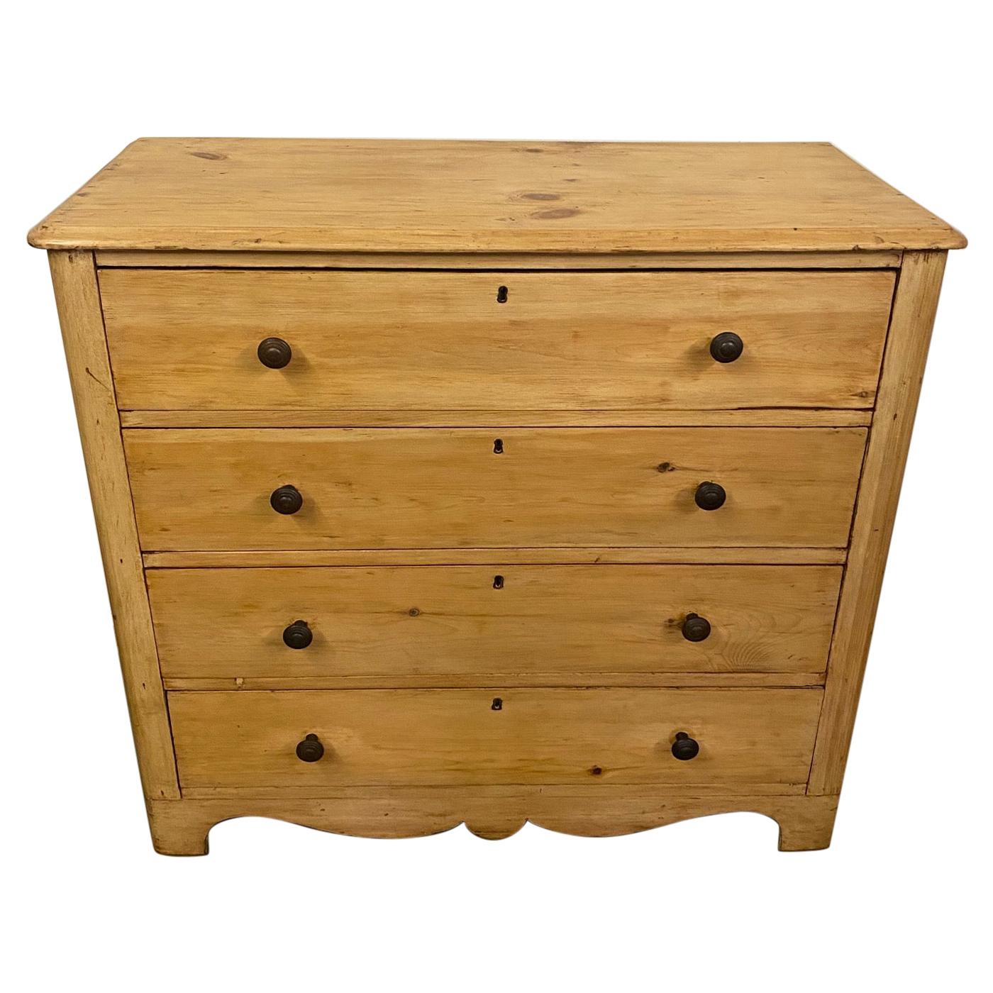 19th Century Regency Style Pine Chest of Drawers