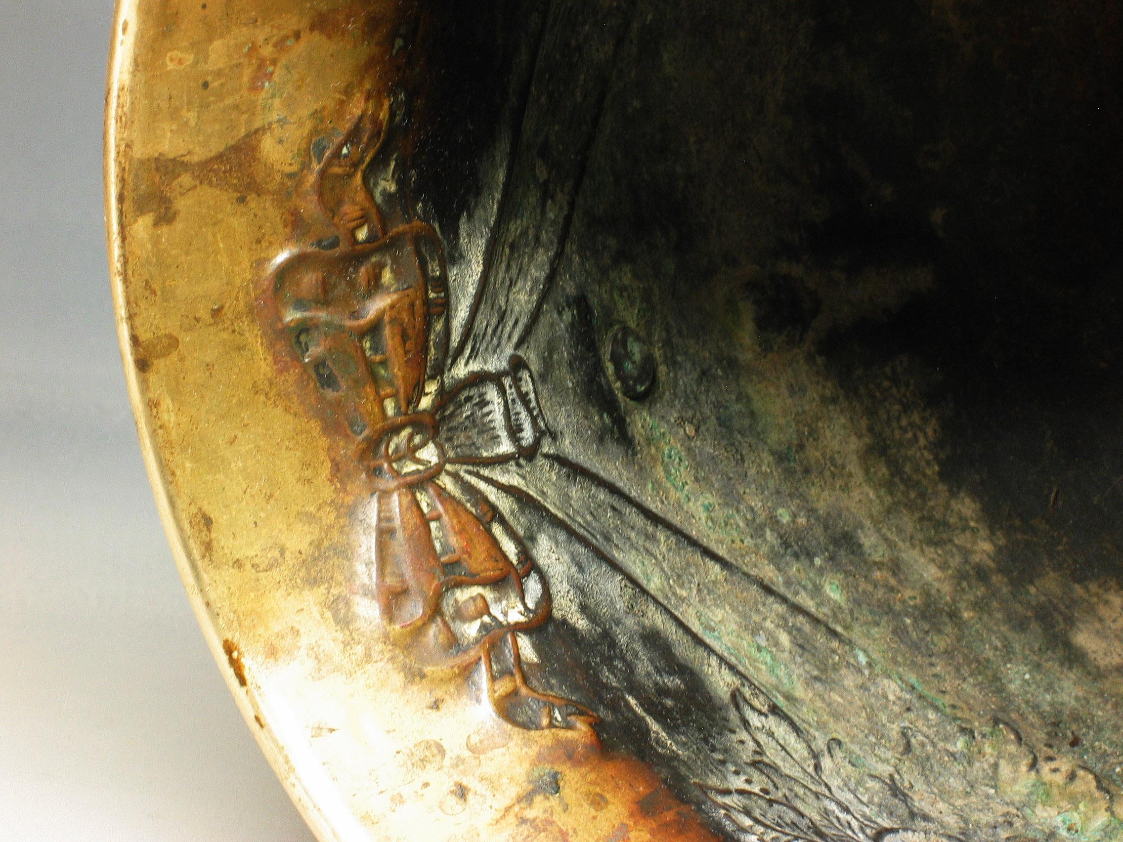 Dutch Colonial 19th Century Repousse Brass Jardinière