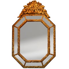 19th Century Repousse Louis XIV Style Mirror