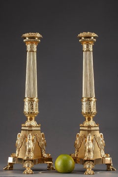 19th Century Restauration Large Ormolu Candelabra