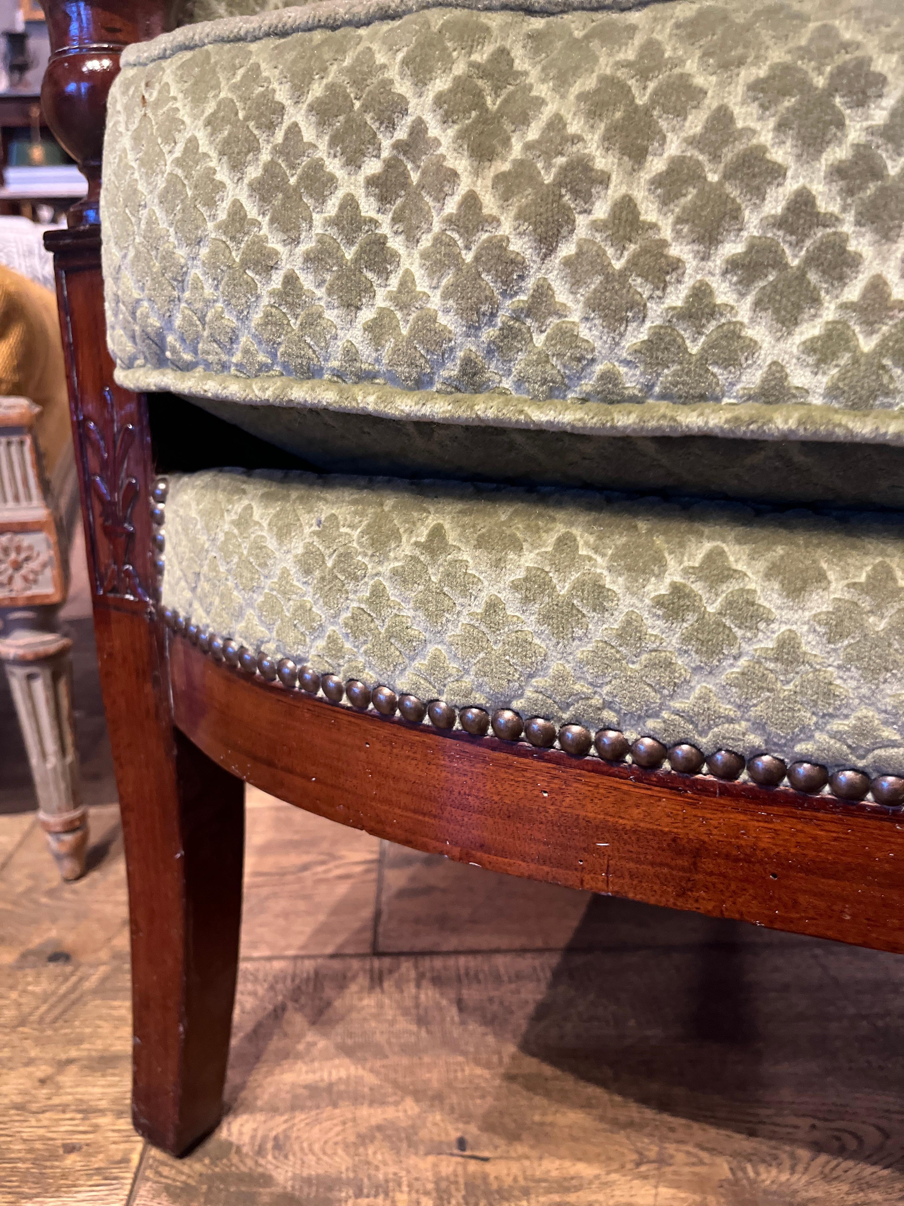 Restauración Siglo XIX Bergere Caoba en venta 2