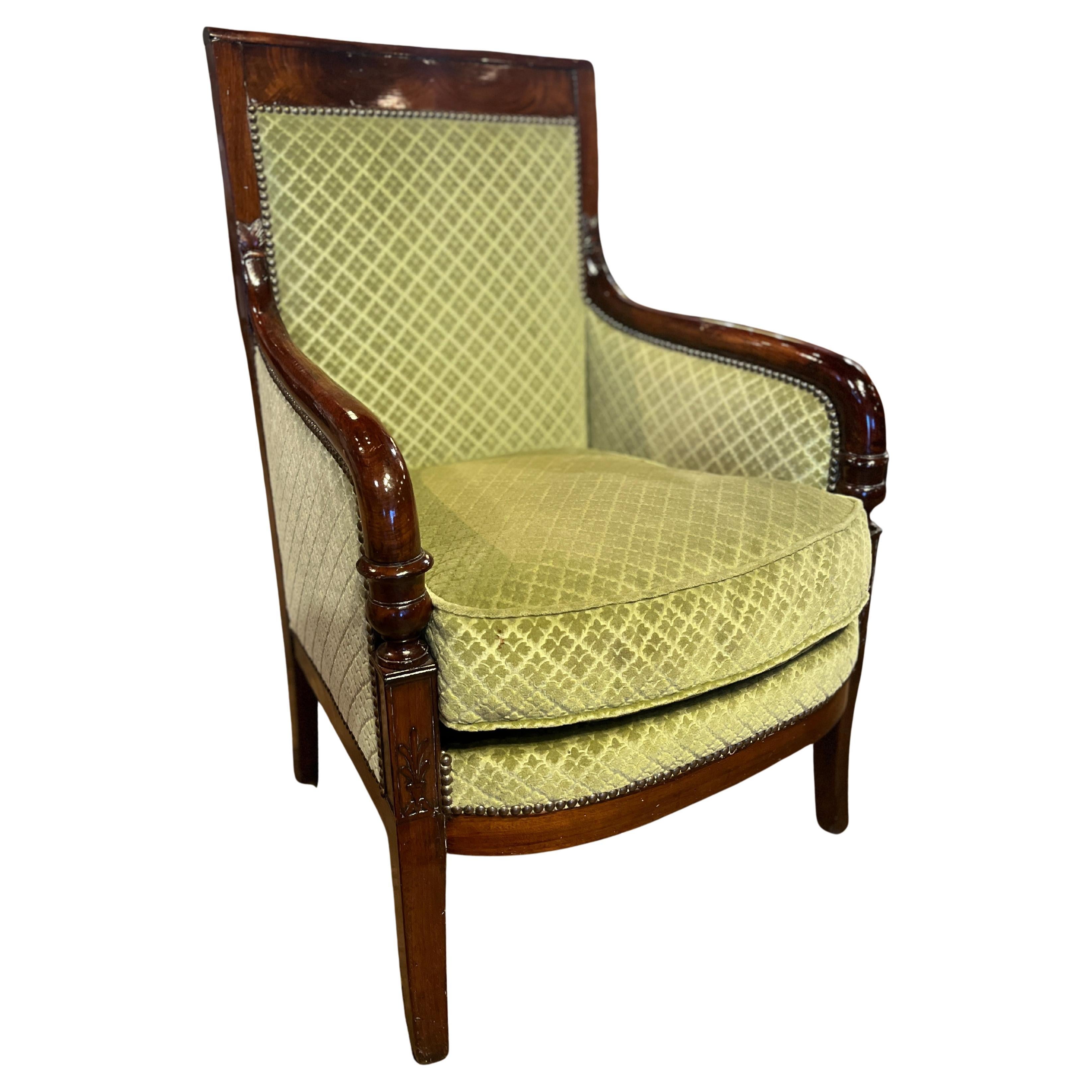 19th Century Restoration Bergere Mahogany
