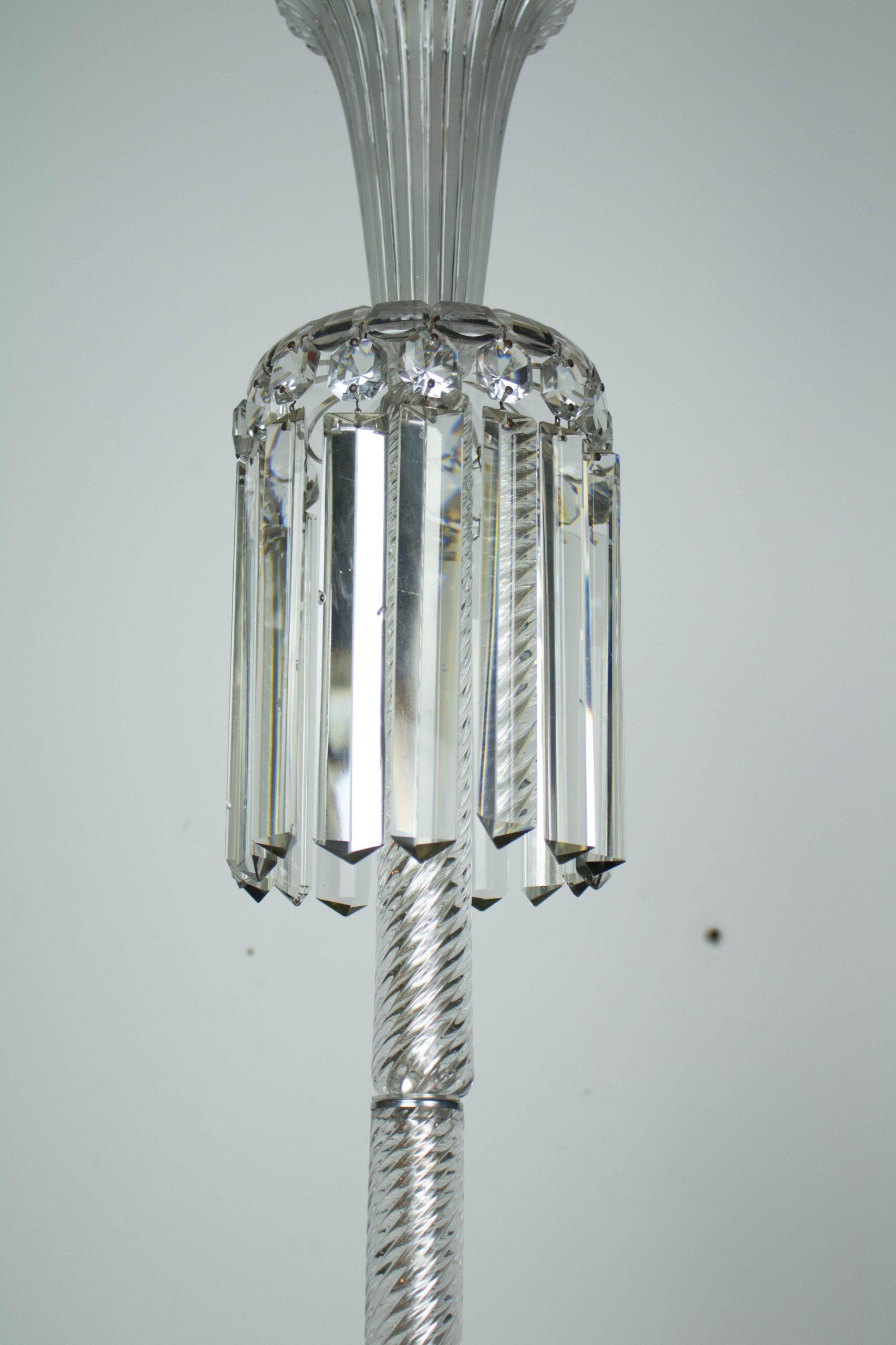 Restaurierter Baccarat-Kronleuchter aus Kristall des 19. Jahrhunderts im Angebot 7
