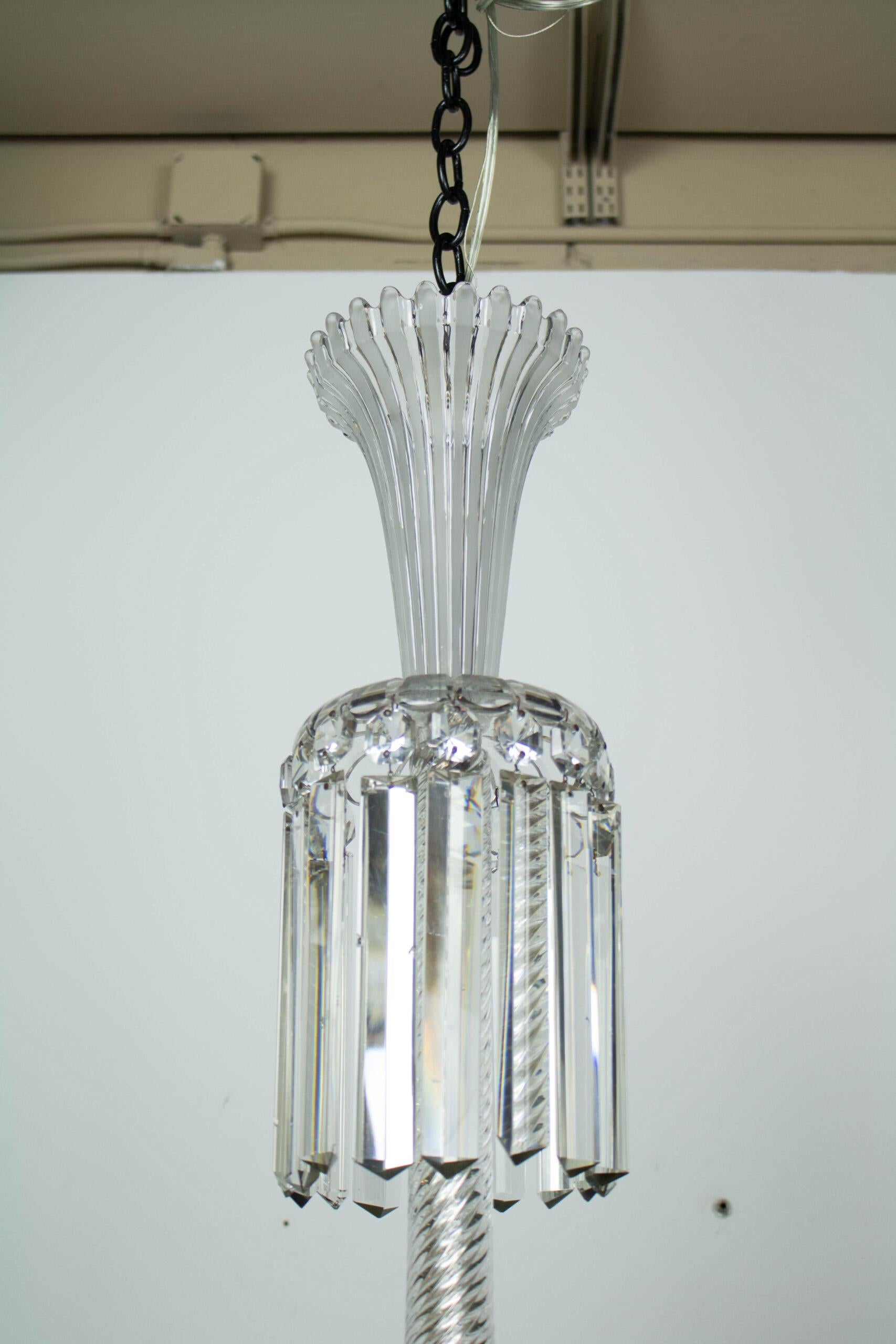 Lustre de Baccarat en cristal restauré du XIXe siècle en vente 7