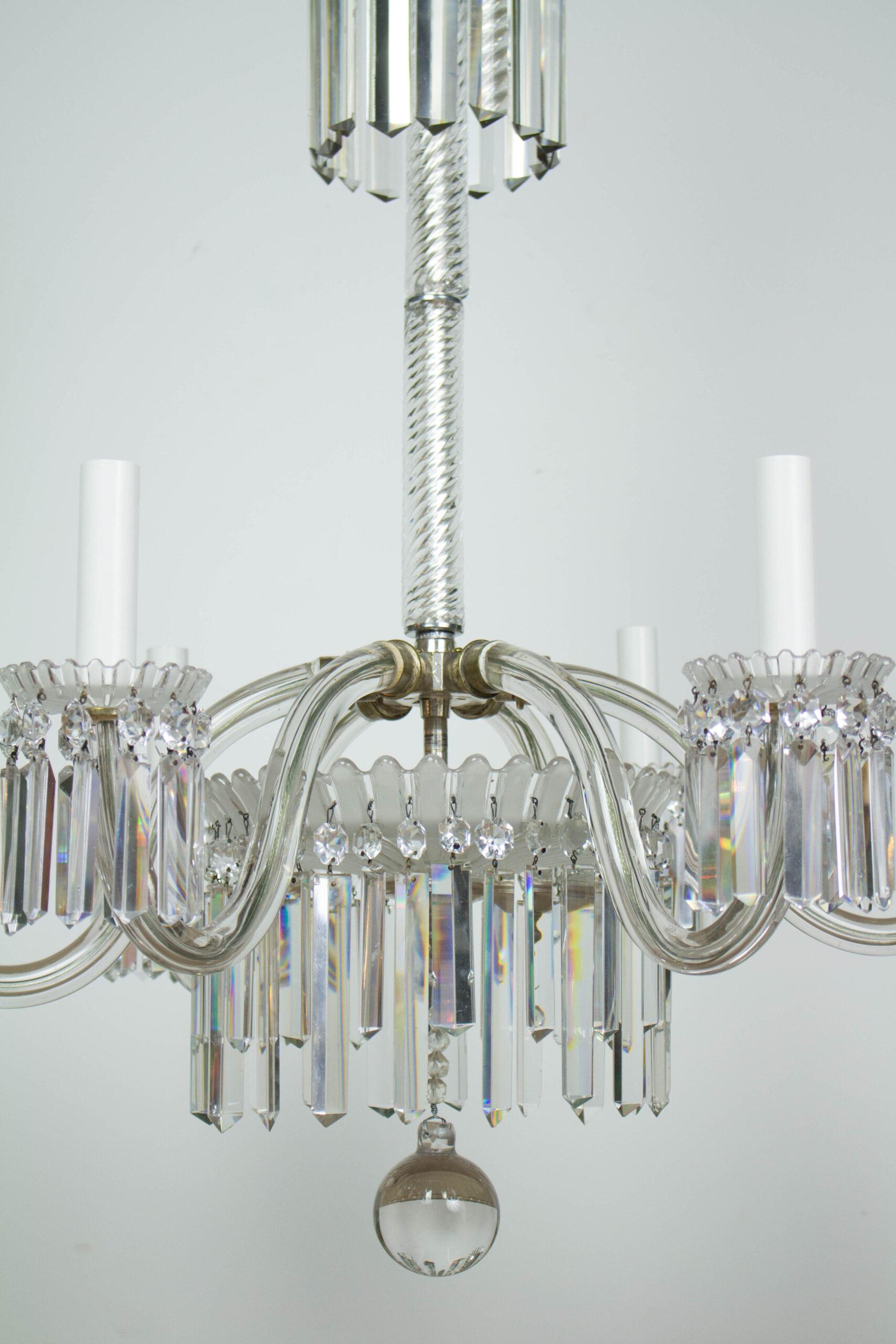 19th Century Restored Crystal Baccarat Chandelier For Sale 11