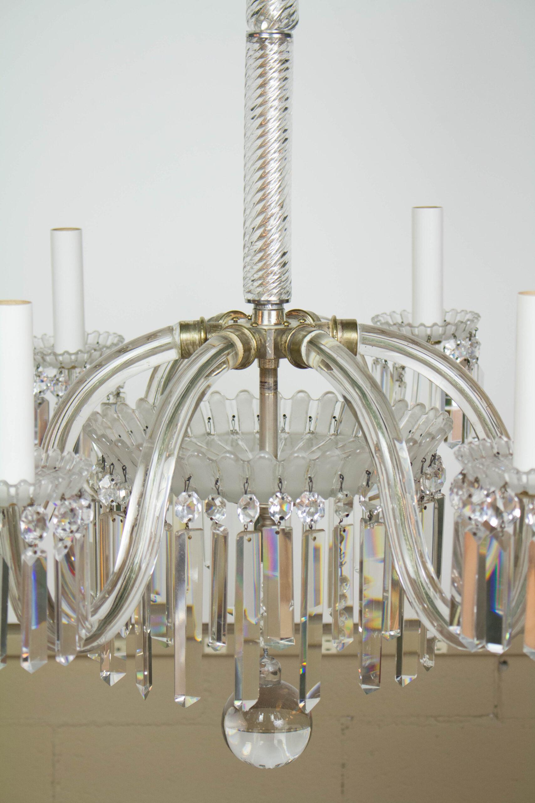 19th Century Restored Crystal Baccarat Chandelier For Sale 12