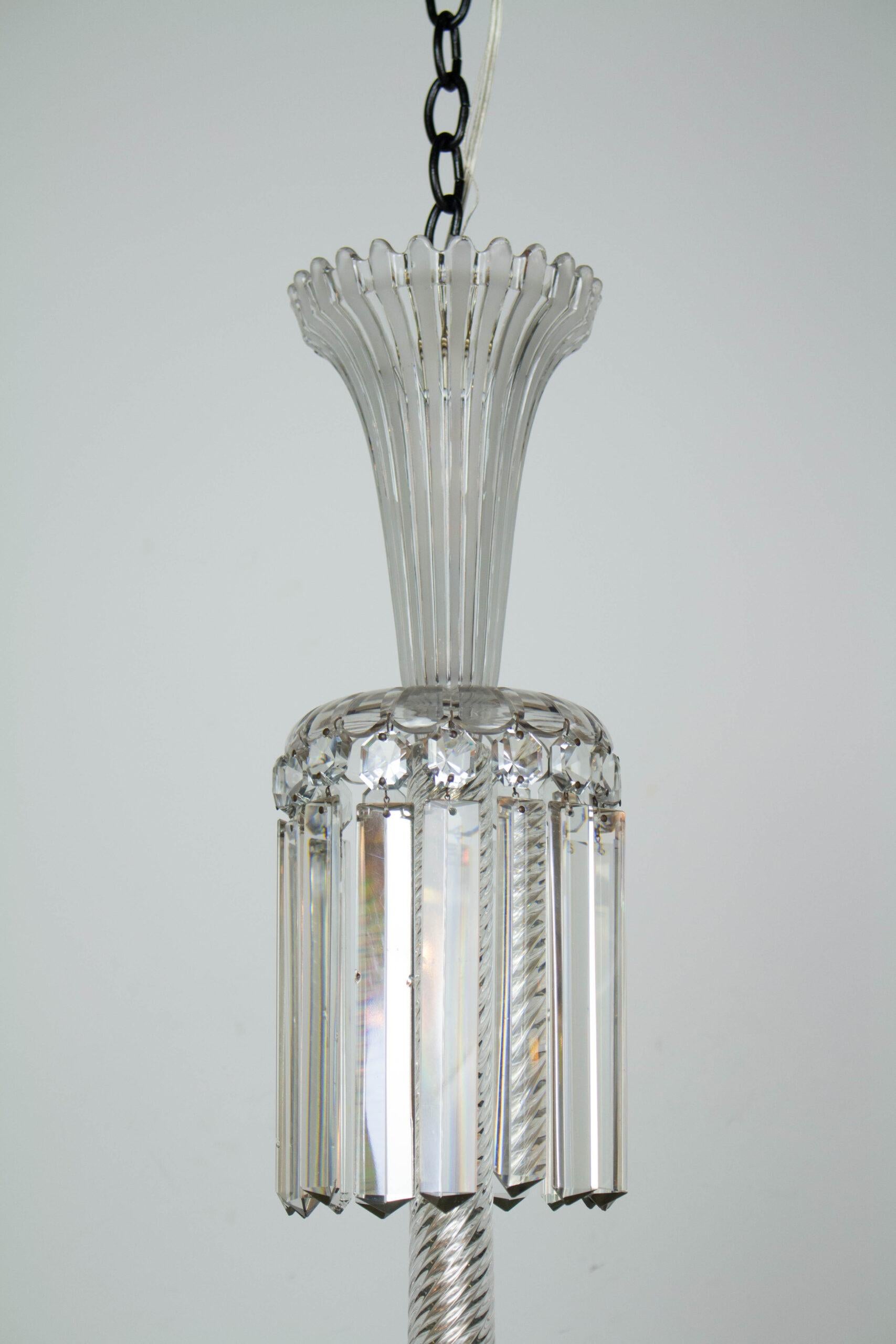 Lustre de Baccarat en cristal restauré du XIXe siècle en vente 13