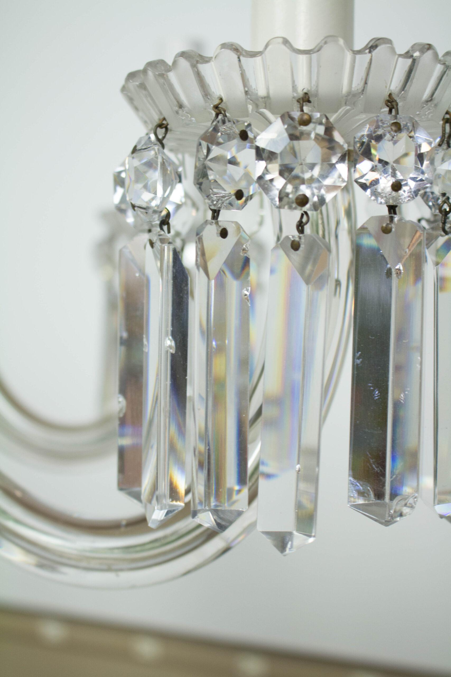 French 19th Century Restored Crystal Baccarat Chandelier For Sale
