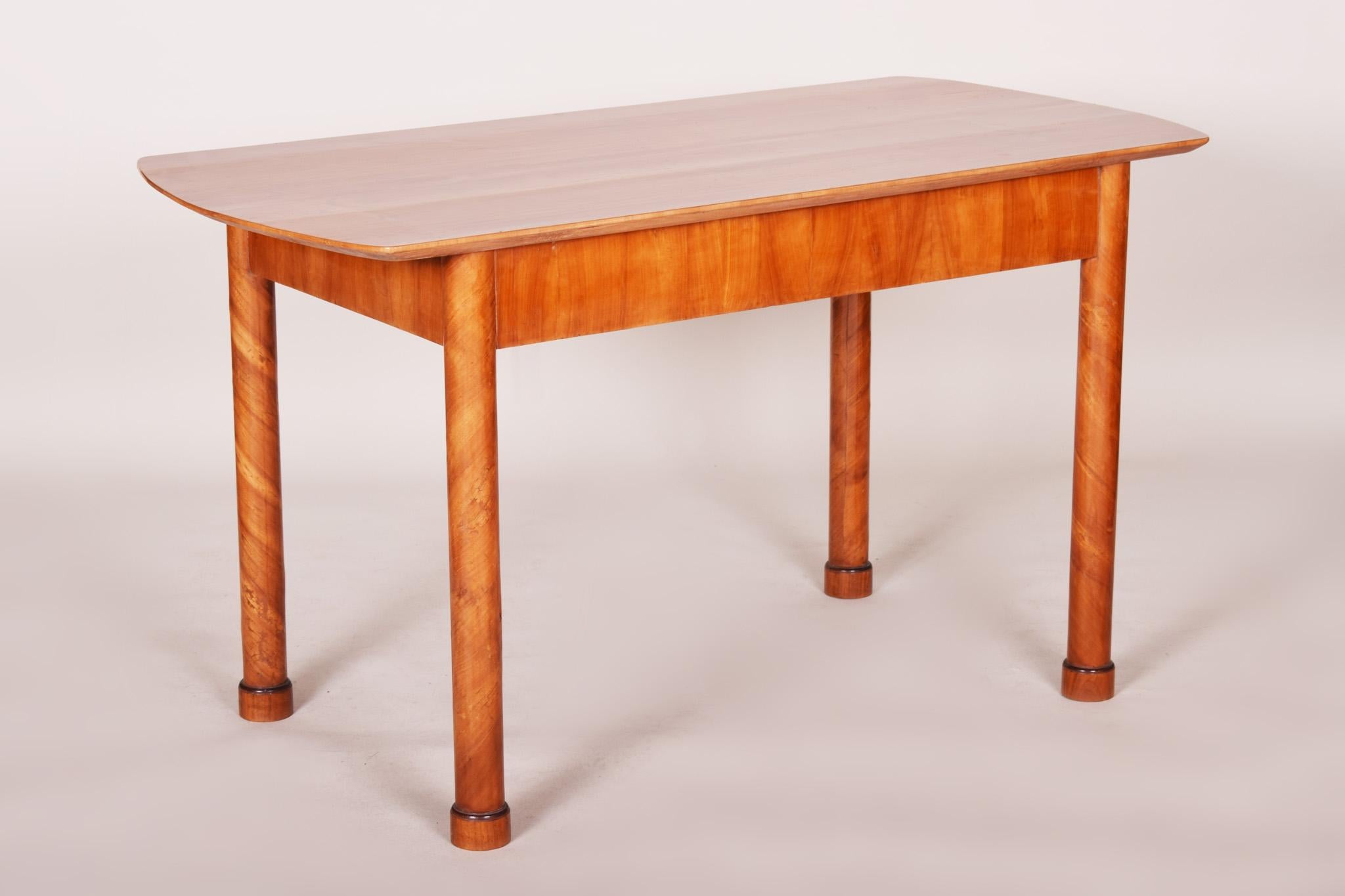 Wood 19th Century Restored German Biedermeier Cherry-Tree Writing Desk, Table, 1830s For Sale