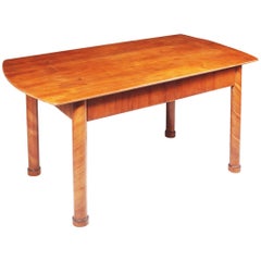 Used 19th Century Restored German Biedermeier Cherry-Tree Writing Desk, Table, 1830s