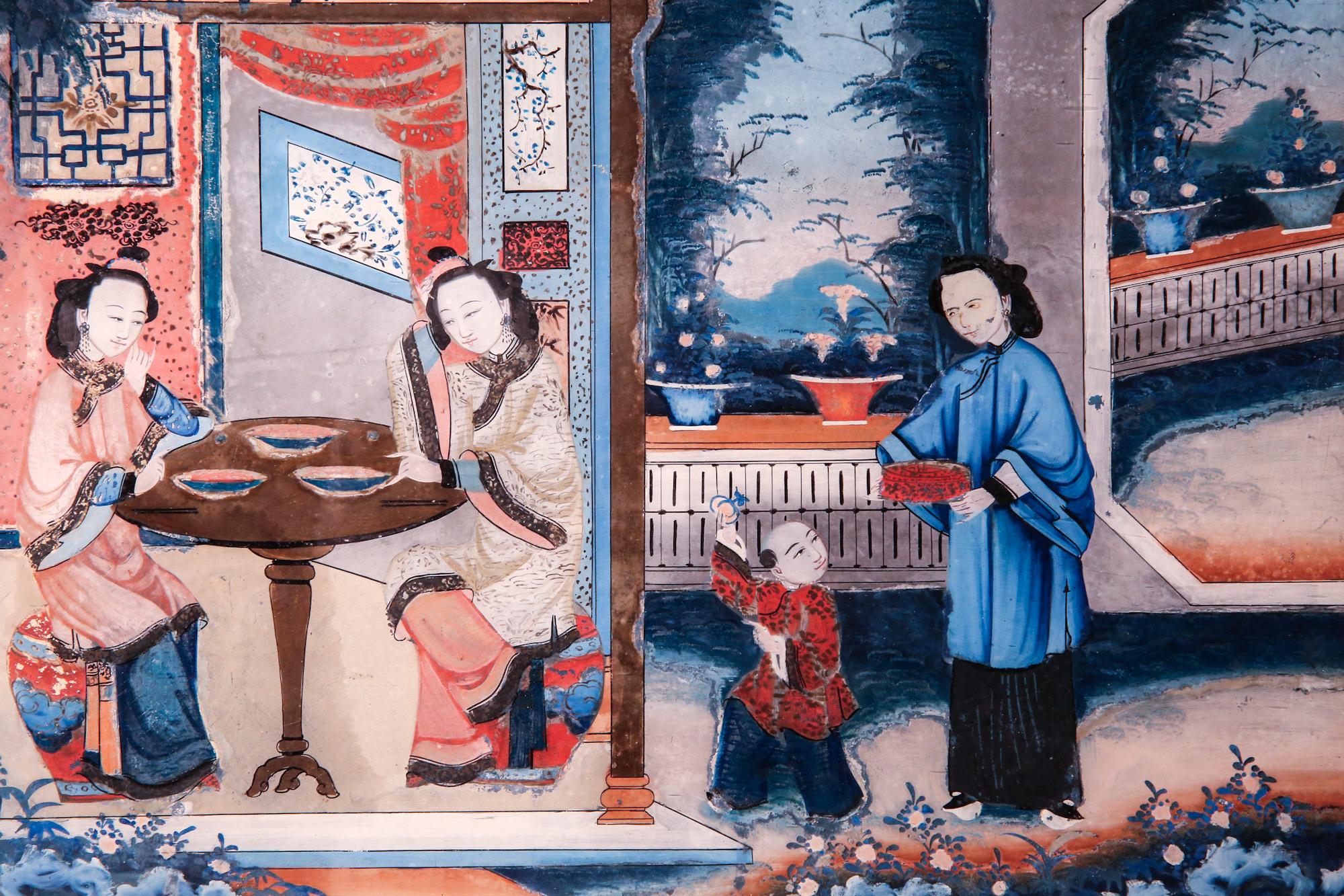 19th Century Reverse Glass Painting For Sale 1