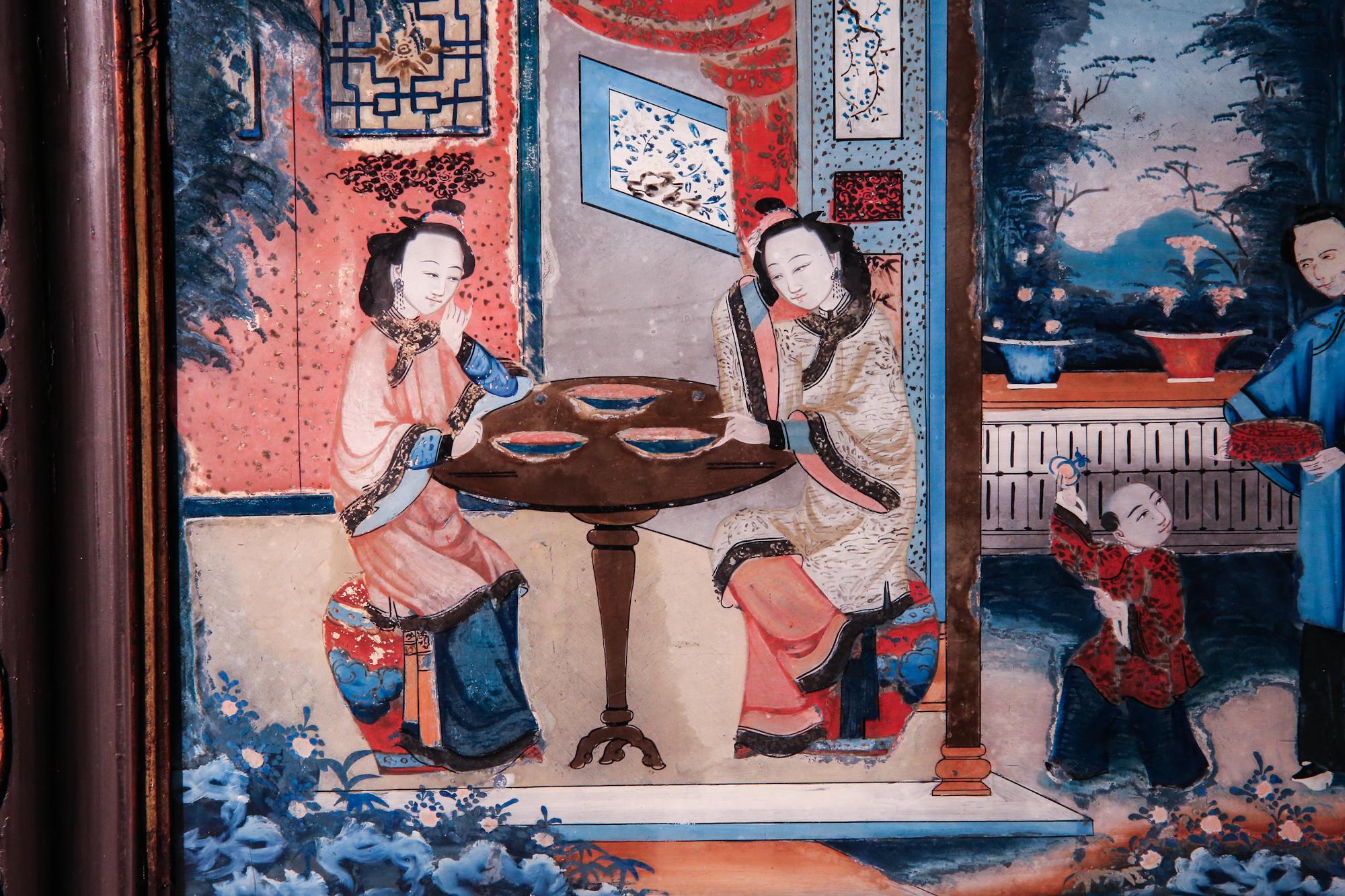 19th Century Reverse Glass Painting For Sale 3