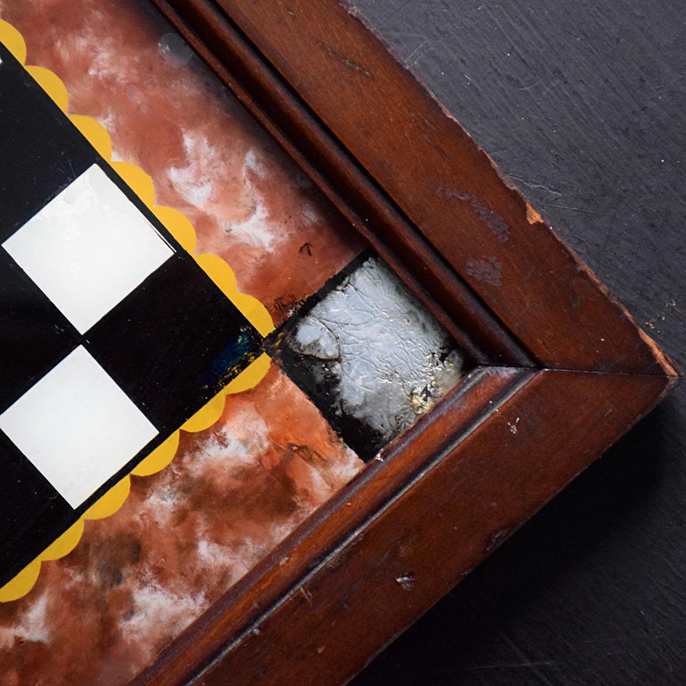 British 19th Century Reverse Painted Game Board For Sale