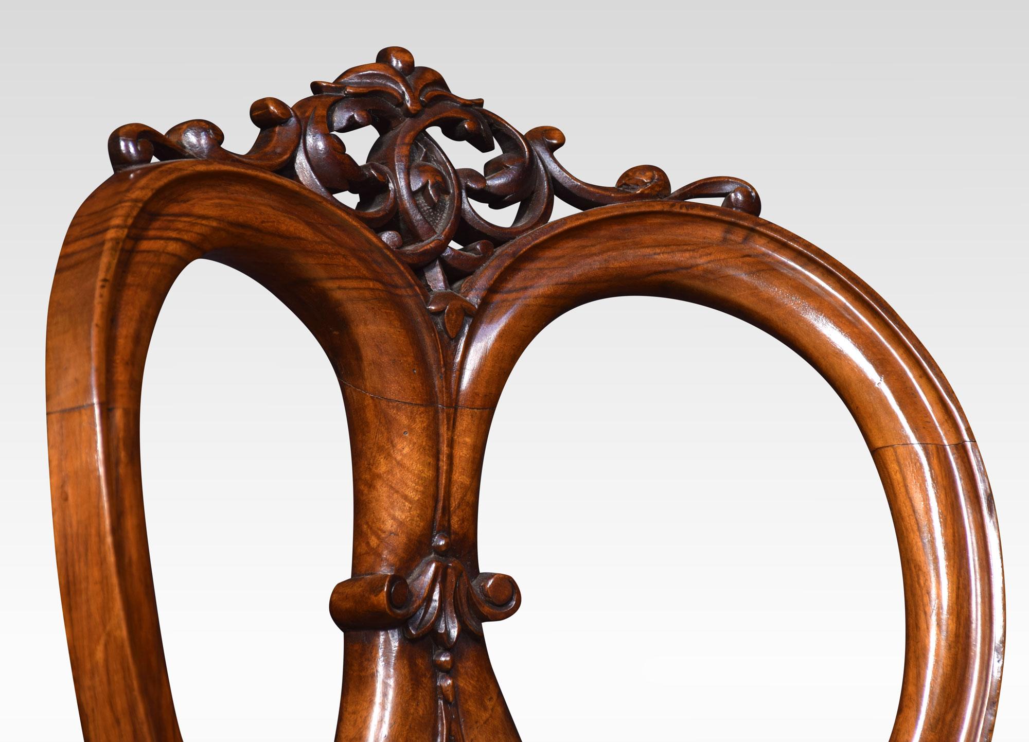 19th Century Revolving Walnut Dressing Chair 1