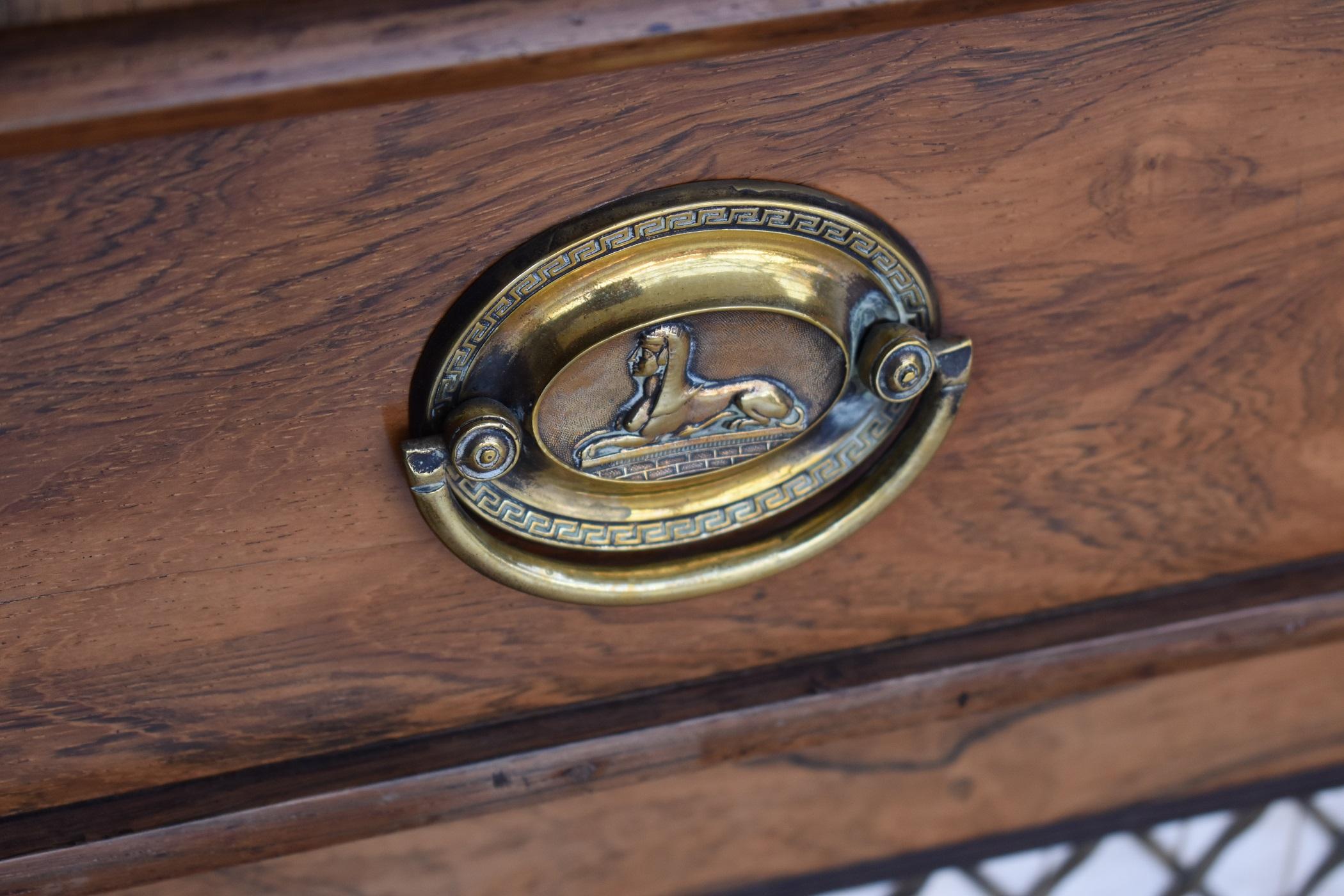 19th Century Regency Rosewood Chiffonier Buffet 4