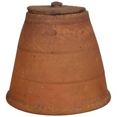 19th Century Rhubarb Forcer by T Richings Pottery Grantham
