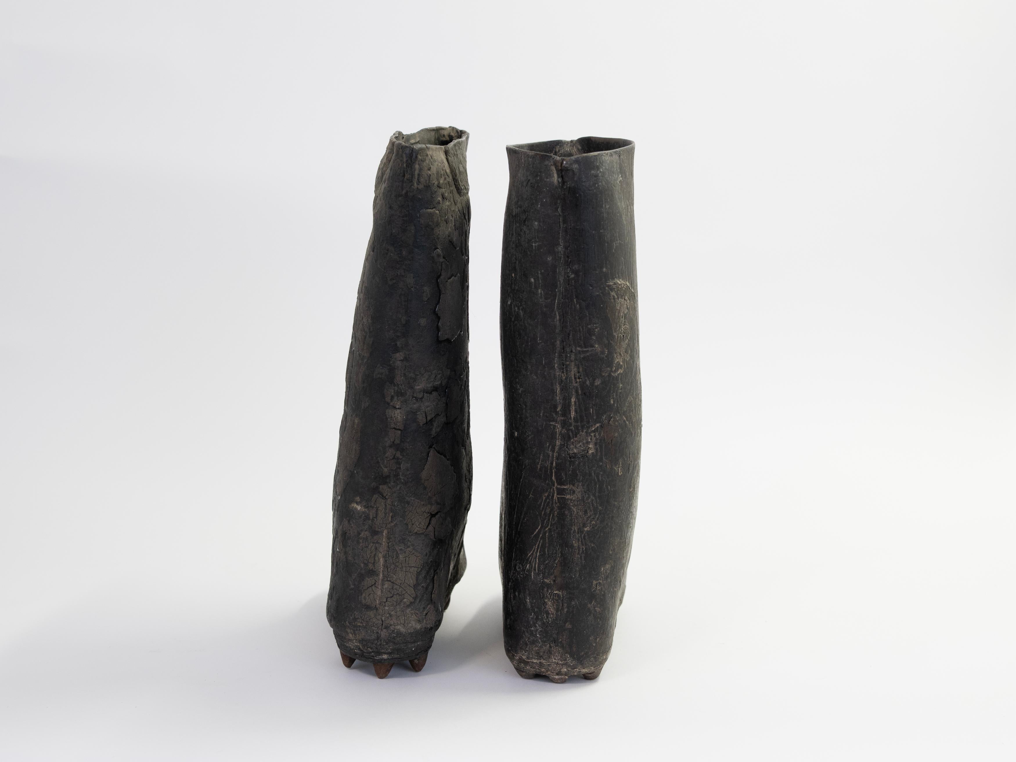 19th Century Rice Paddy Harvest Boots from Thailand For Sale 1