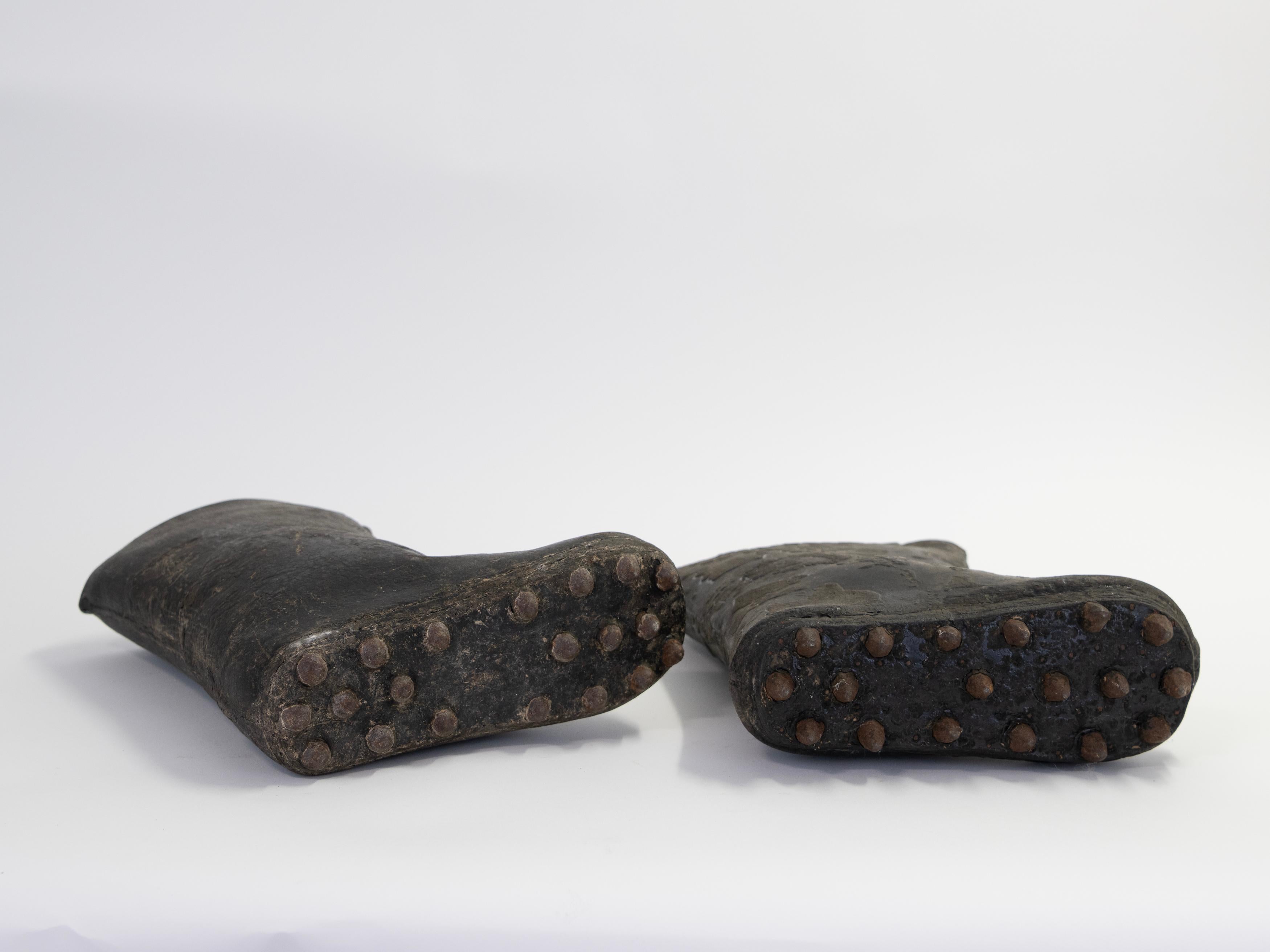 19th Century Rice Paddy Harvest Boots from Thailand For Sale 2