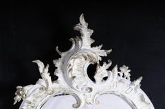 19th Century Richly Decorated Rococo Wall Mirror, circa 1870