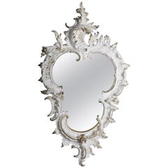 Antique 19th Century Richly Decorated Rococo Wall Mirror, circa 1870